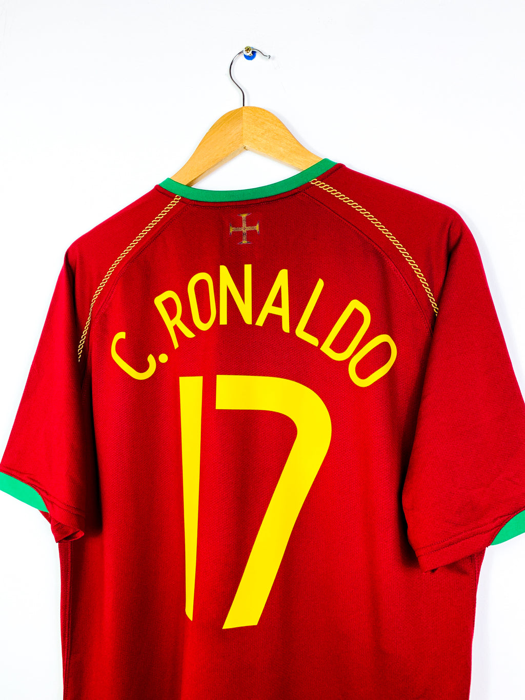 PORTUGAL 2006/2008 HOME SHIRT #17 C.RONALDO [L]