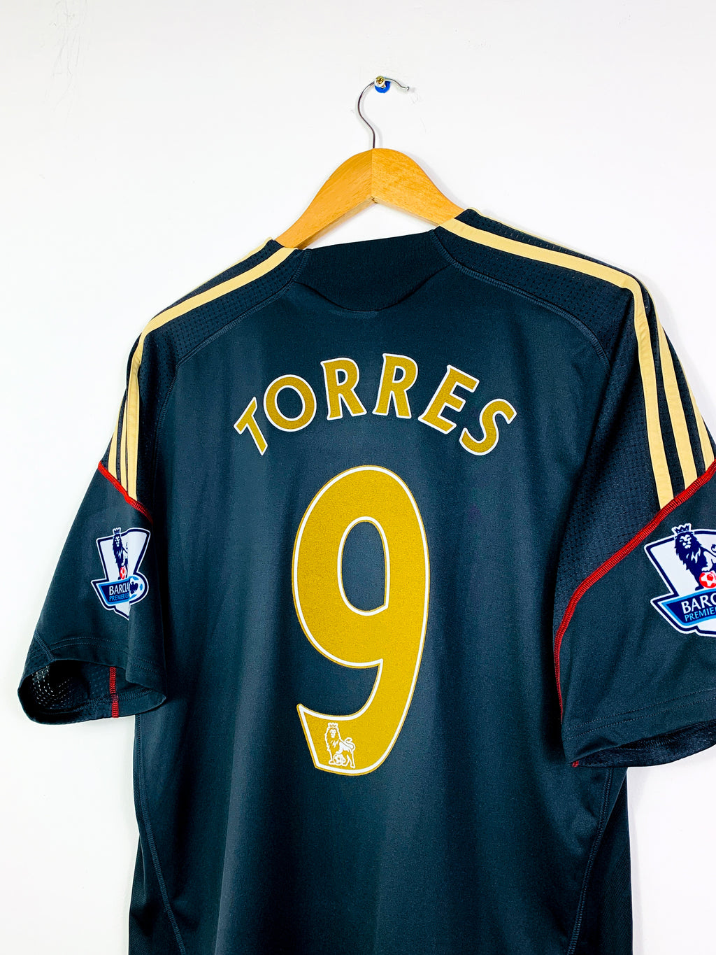 LIVERPOOL 2009/2010 AWAY SHIRT #9 TORRES [L]