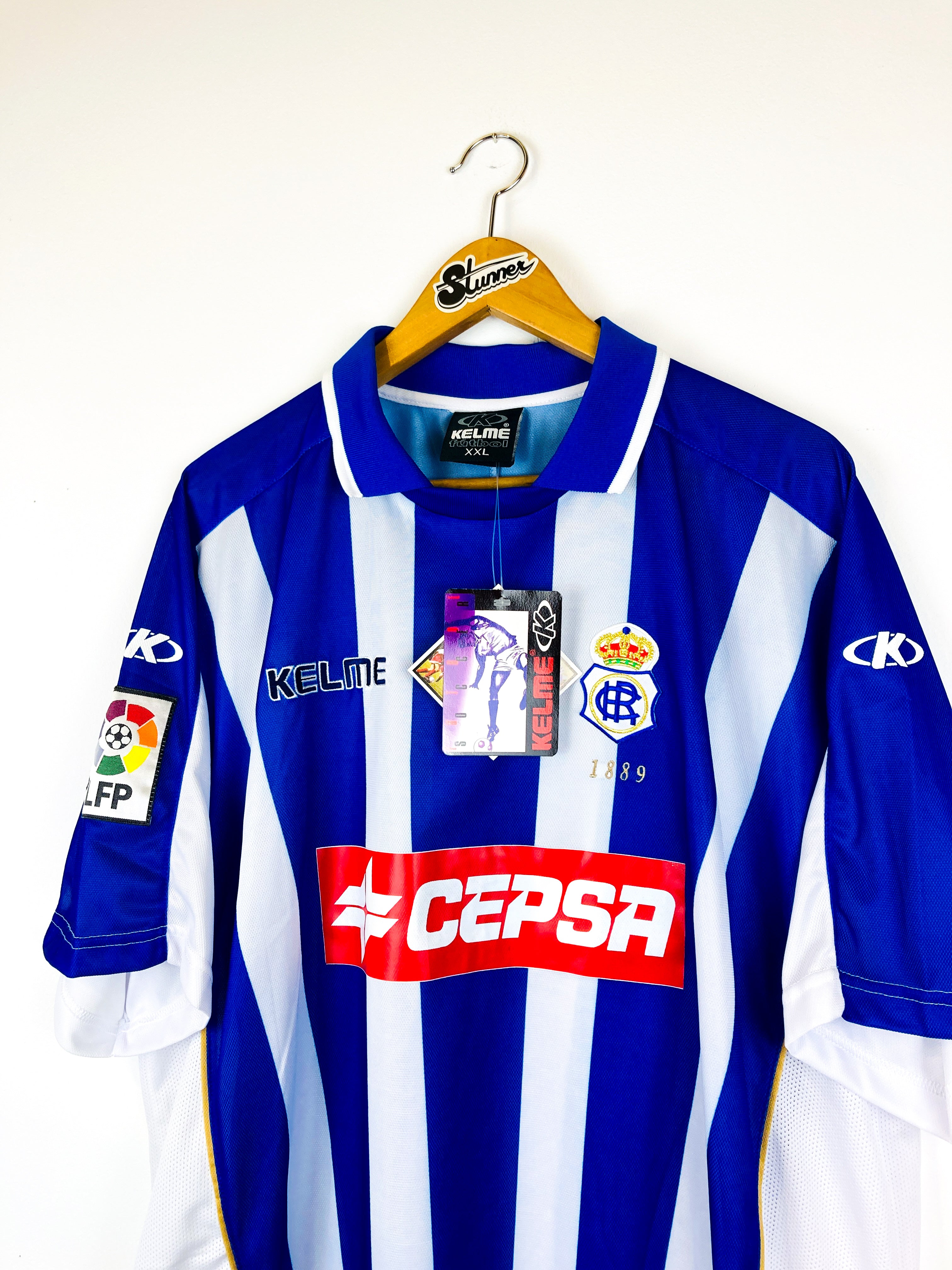 RECREATIVO DE HUELVA 2002/2003 HOME SHIRT [BNWT]