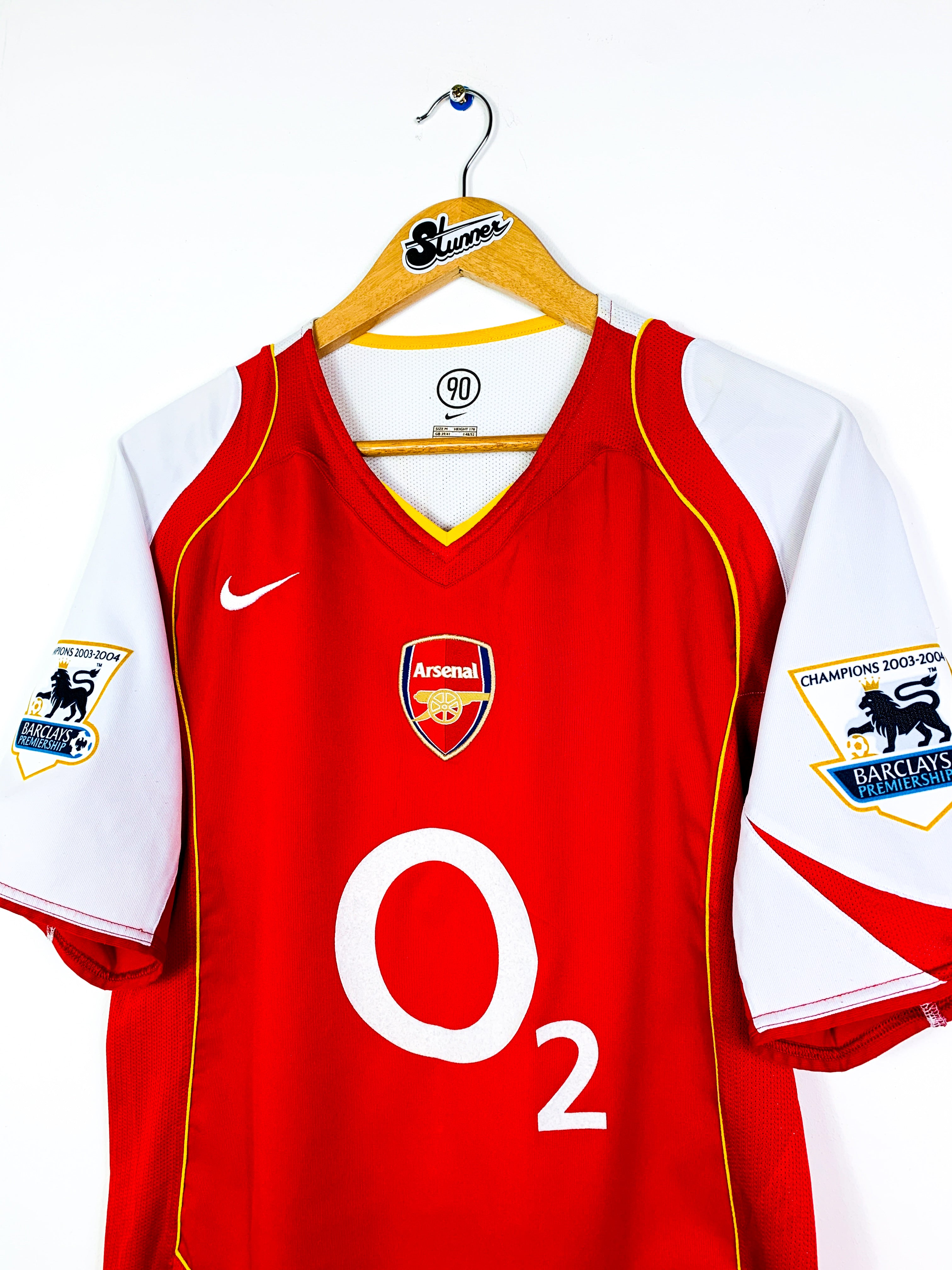 ARSENAL 2004/2005 HOME SHIRT #14 HENRY [M]