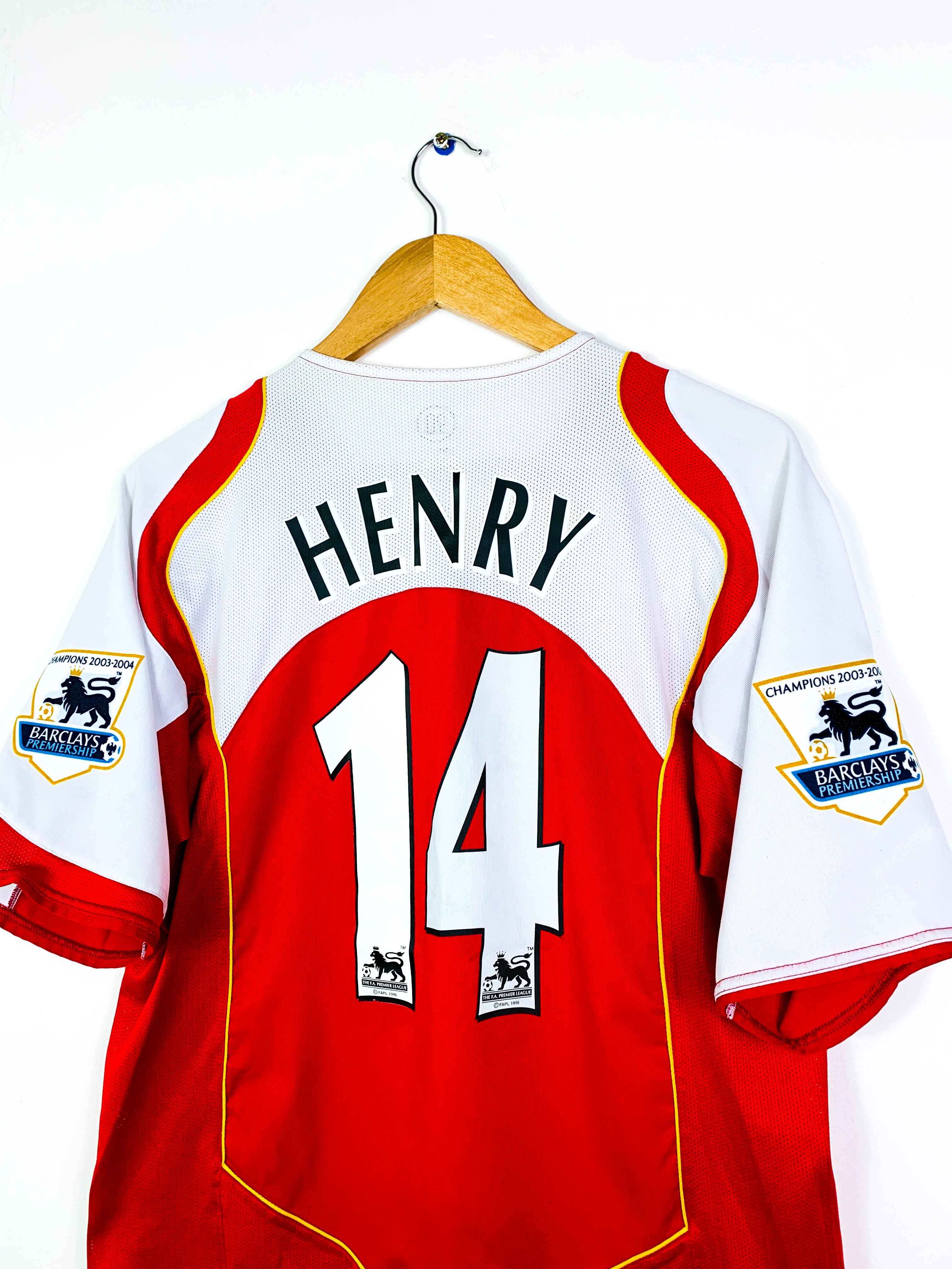 ARSENAL 2004/2005 HOME SHIRT #14 HENRY [M]