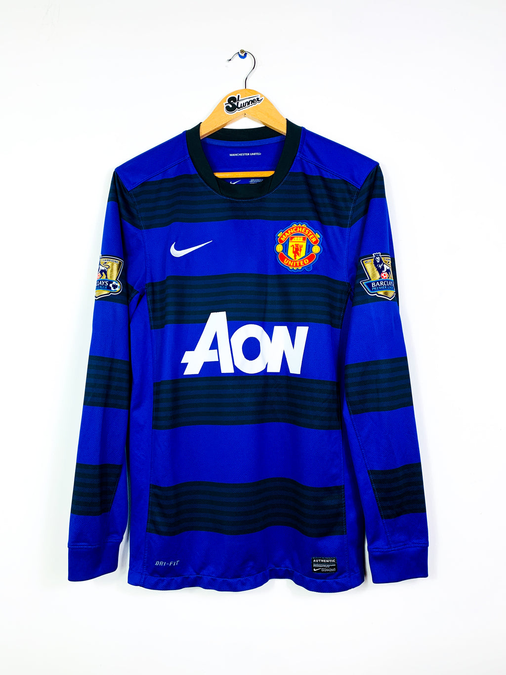 MANCHESTER UNITED 2011/2012 AWAY SHIRT #9 BERBATOV L/S [S/M]
