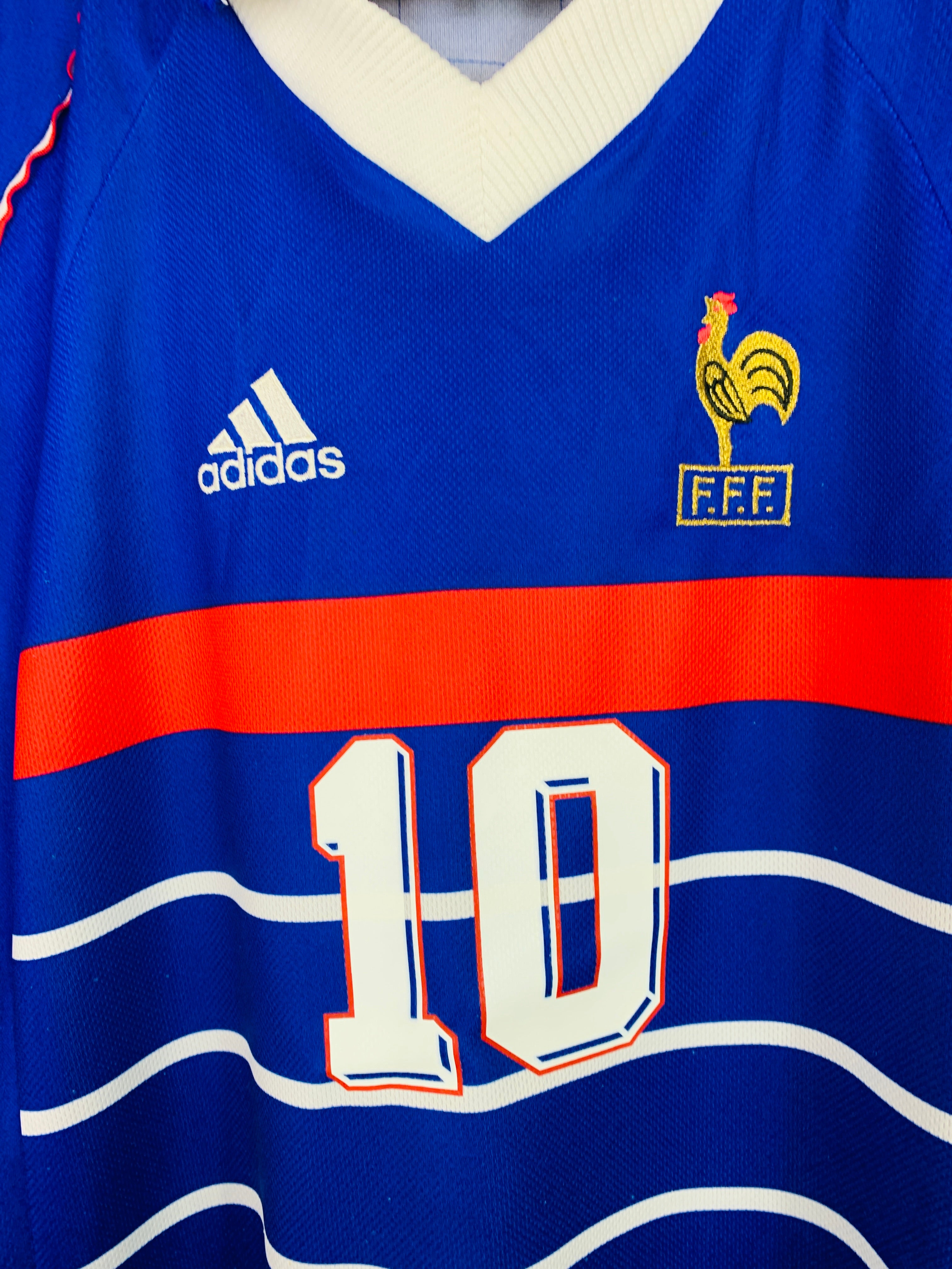 FRANCE 1998/2000 HOME SHIRT #10 ZIDANE [XL]