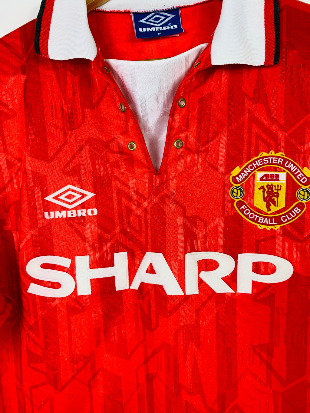 MANCHESTER UNITED 1992/1994 HOME SHIRT #7 CANTONA [M]