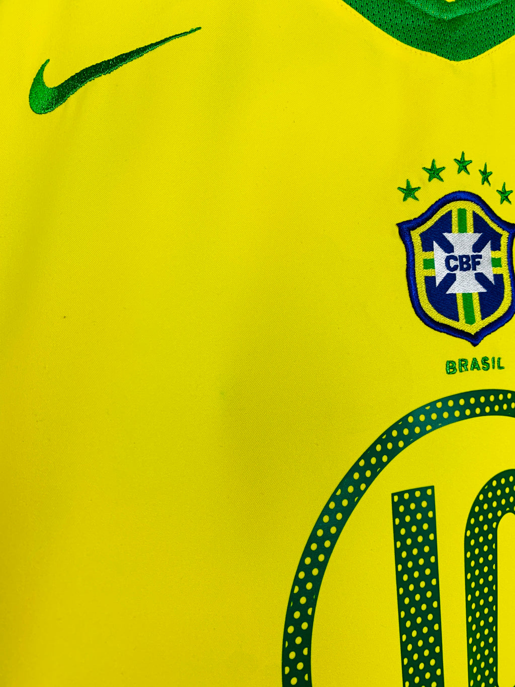 BRAZIL 2004/2006 HOME SHIRT #10 RONALDINHO [L]