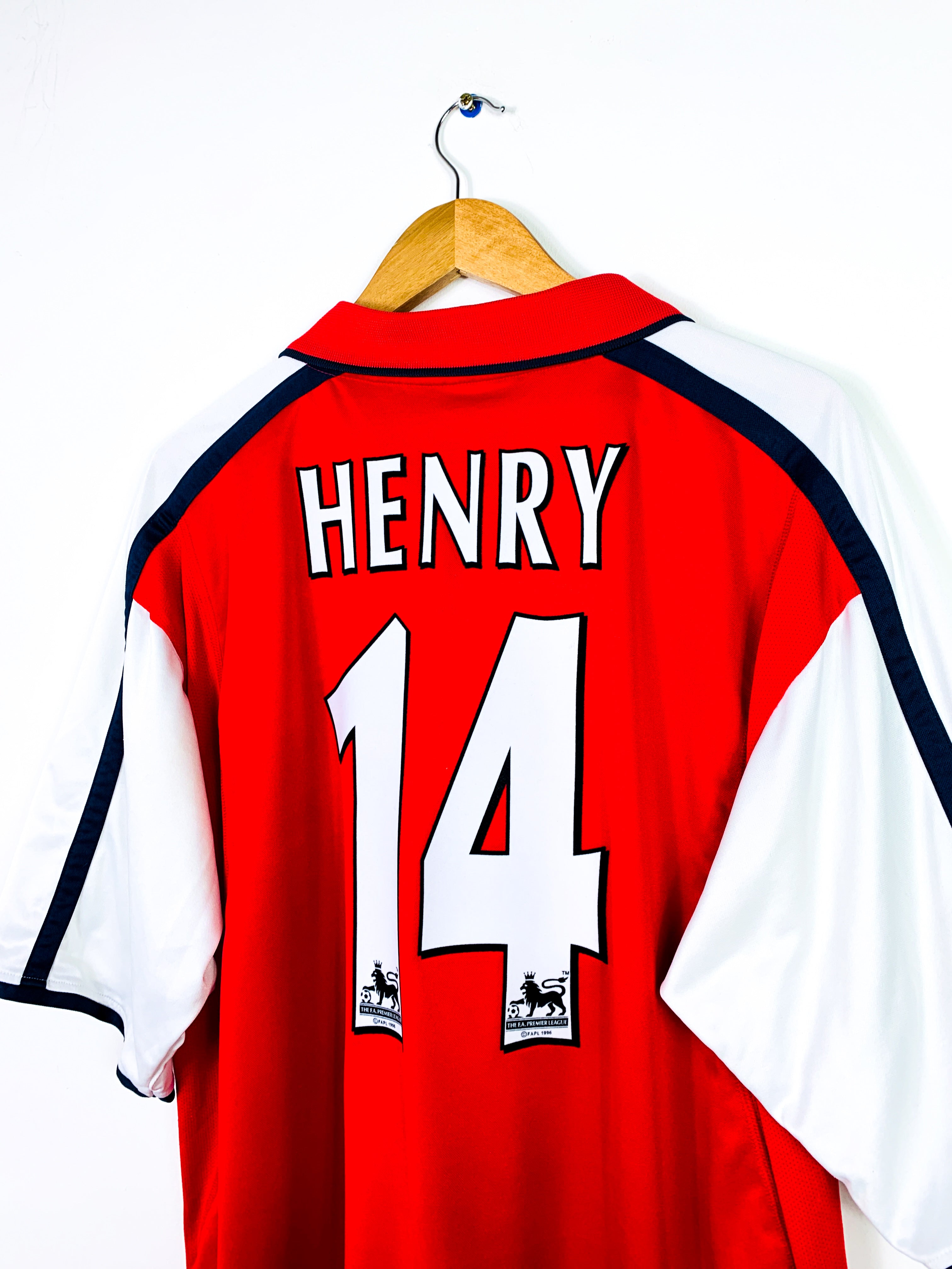 ARSENAL 2000/2002 HOME SHIRT #14 HENRY [XL]
