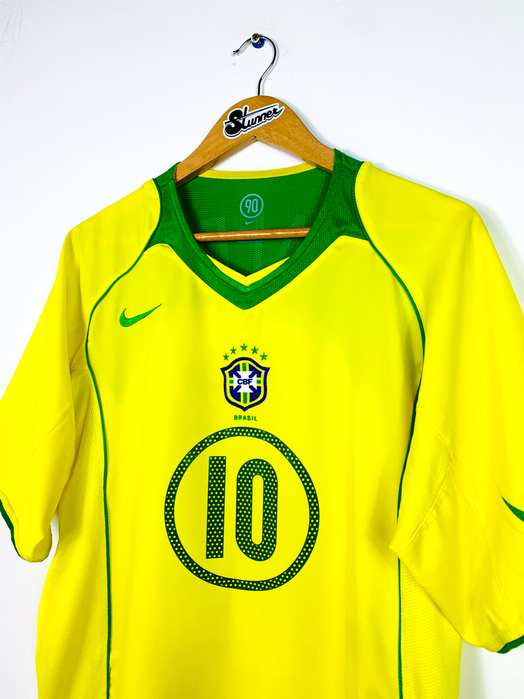 BRAZIL 2004/2006 HOME SHIRT #10 RONALDINHO [L]
