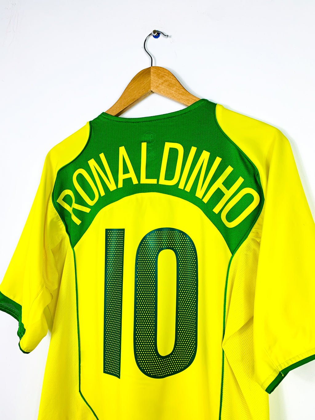 BRAZIL 2004/2006 HOME SHIRT #10 RONALDINHO [L]