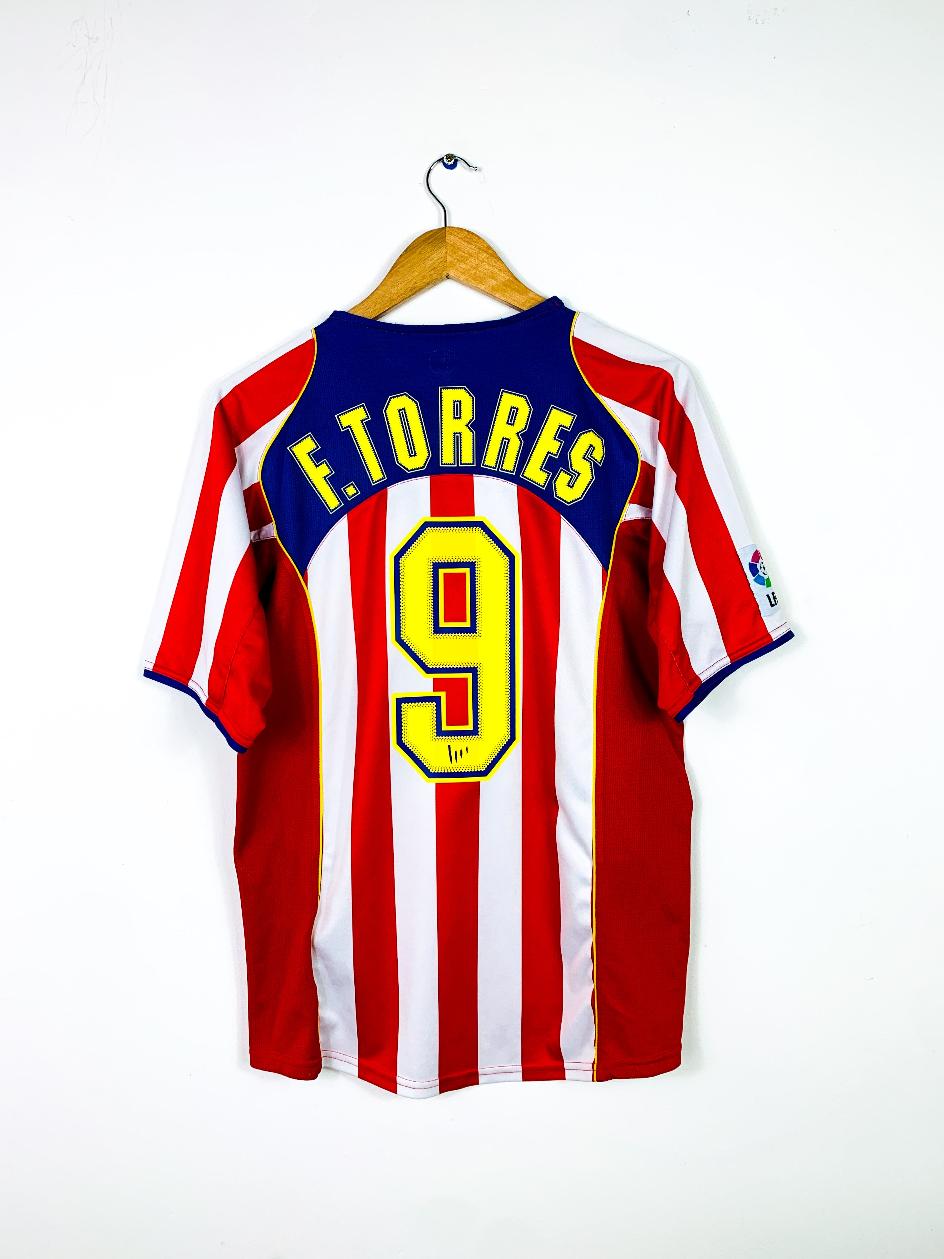 ATLETICO MADRID 2004/2005 HOME SHIRT #9 TORRES [S/M]