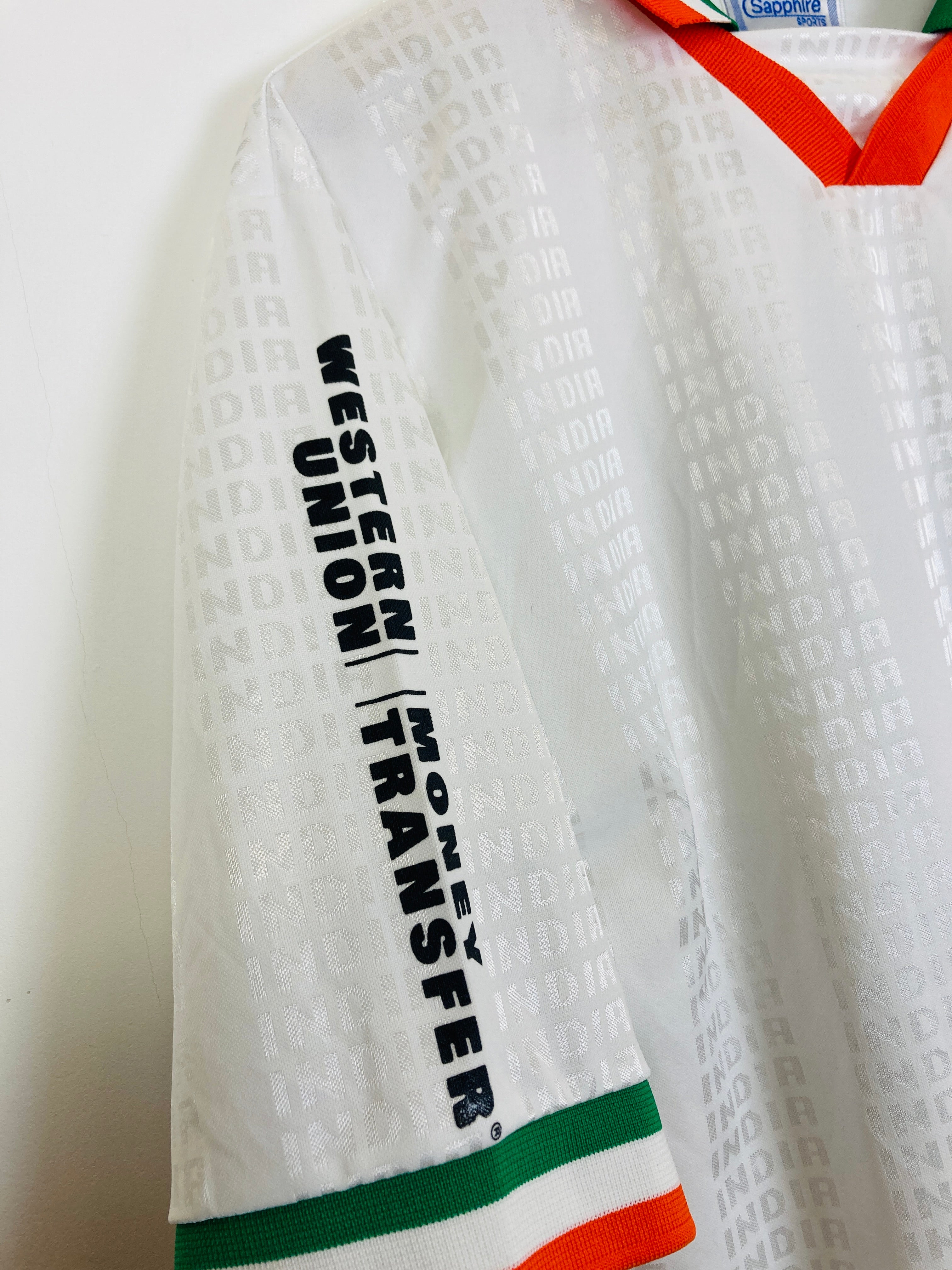 INDIA 2000/2002 *PLAYER ISSUE* HOME SHIRT #9 [L]