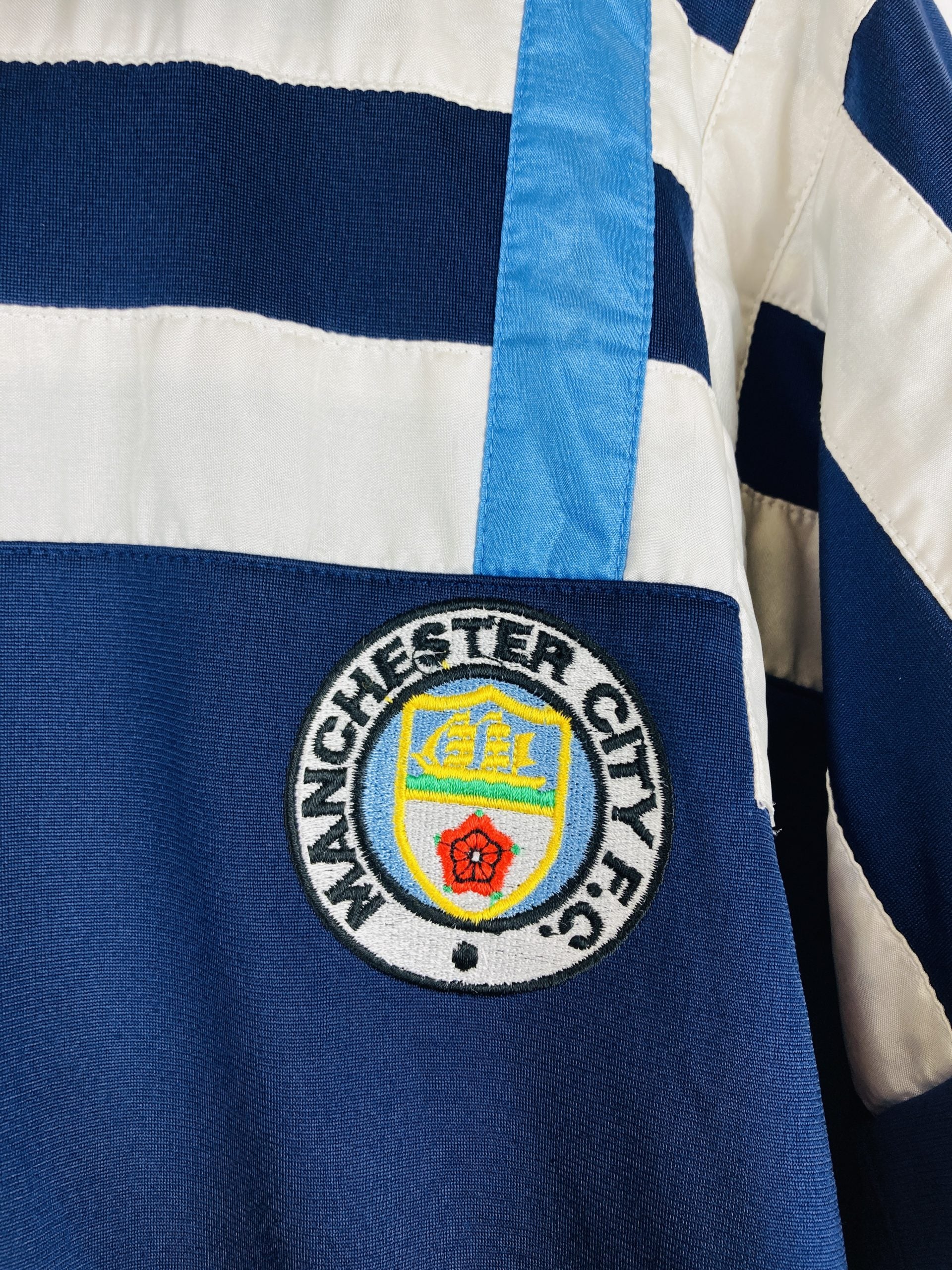 MANCHESTER CITY 1991/1992 TRAINING ZIP JACKET