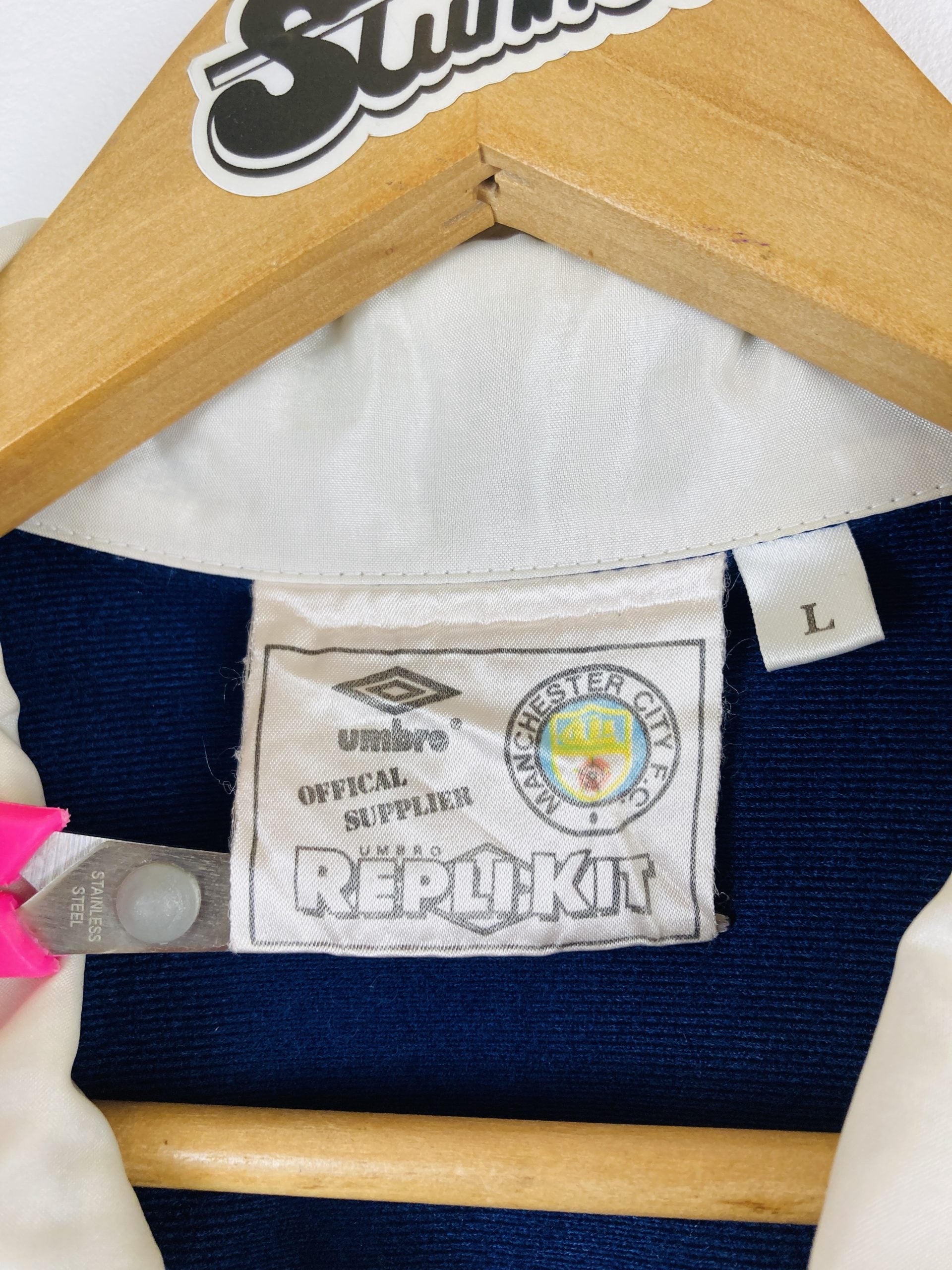 MANCHESTER CITY 1991/1992 TRAINING ZIP JACKET