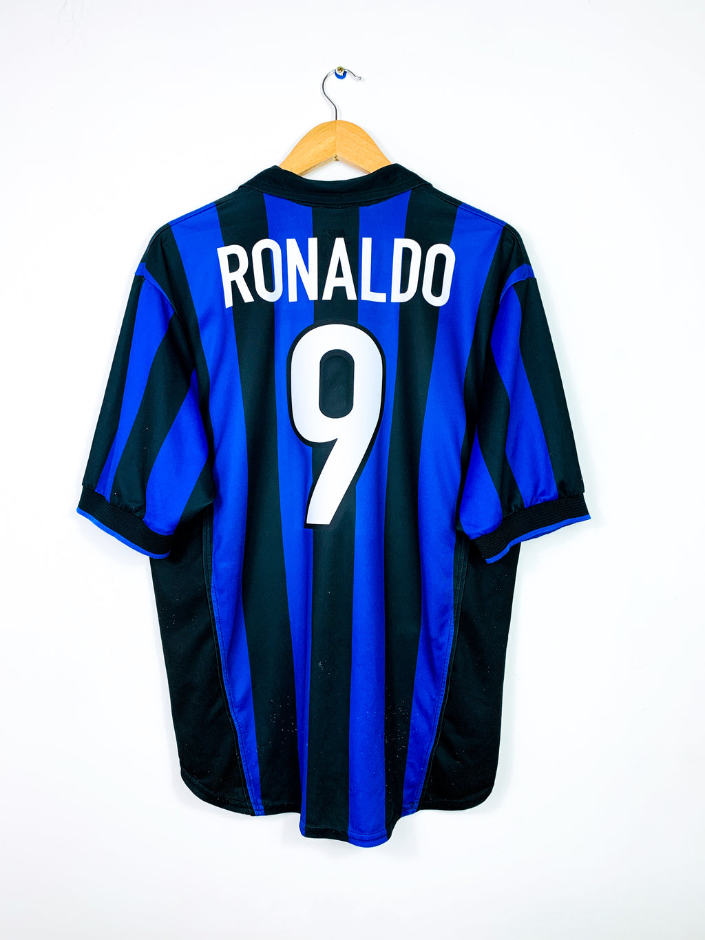 INTER MILAN 1998/1999 HOME SHIRT #9 RONALDO