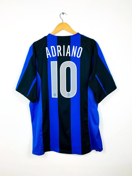 INTER MILAN 2004/2005 HOME SHIRT #10 ADRIANO