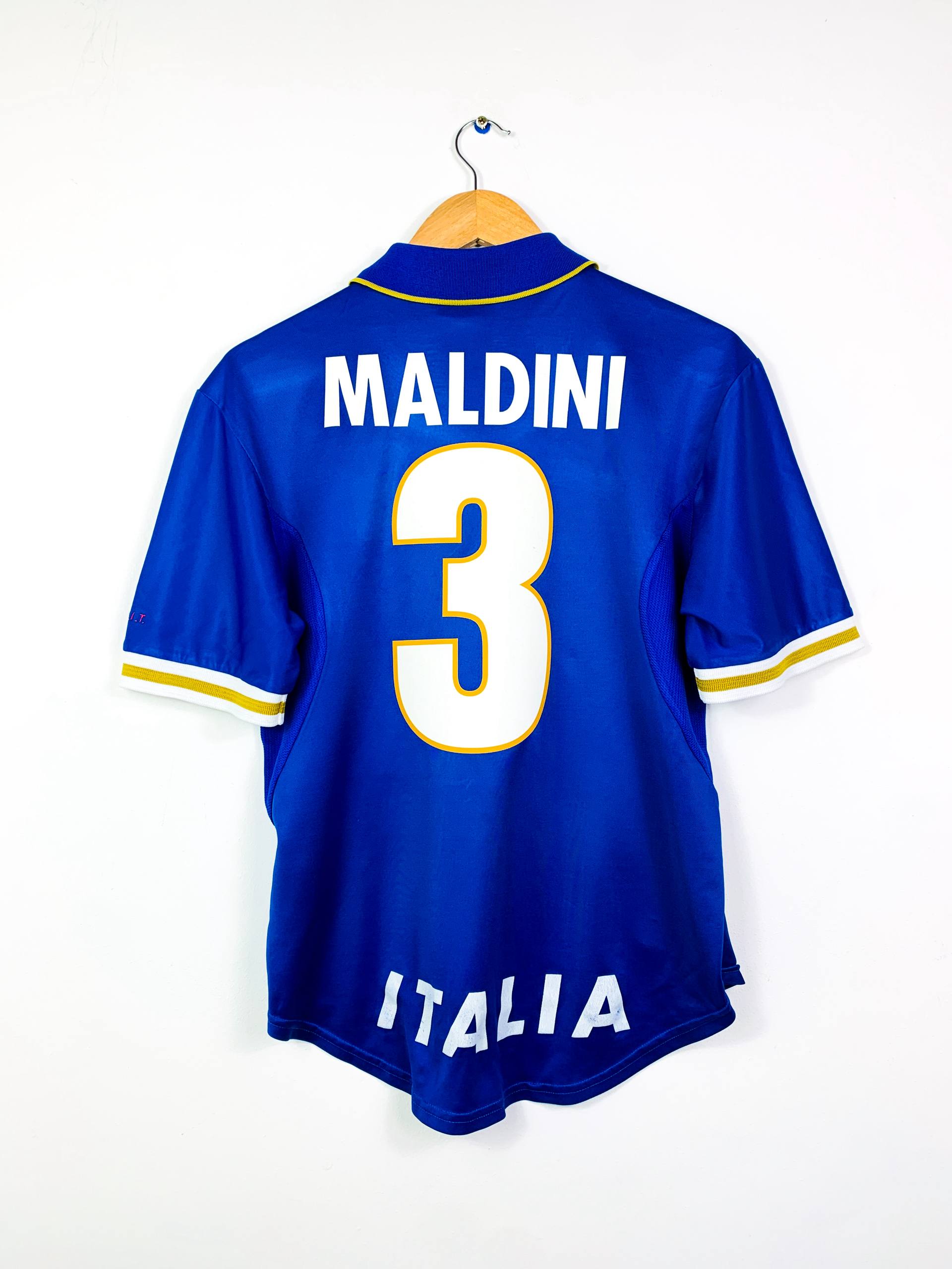 ITALY 1996/1997 HOME SHIRT #3 MALDINI [S]