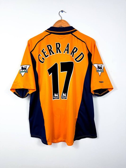 LIVERPOOL 2000/2001 AWAY SHIRT #17 GERRARD [L]