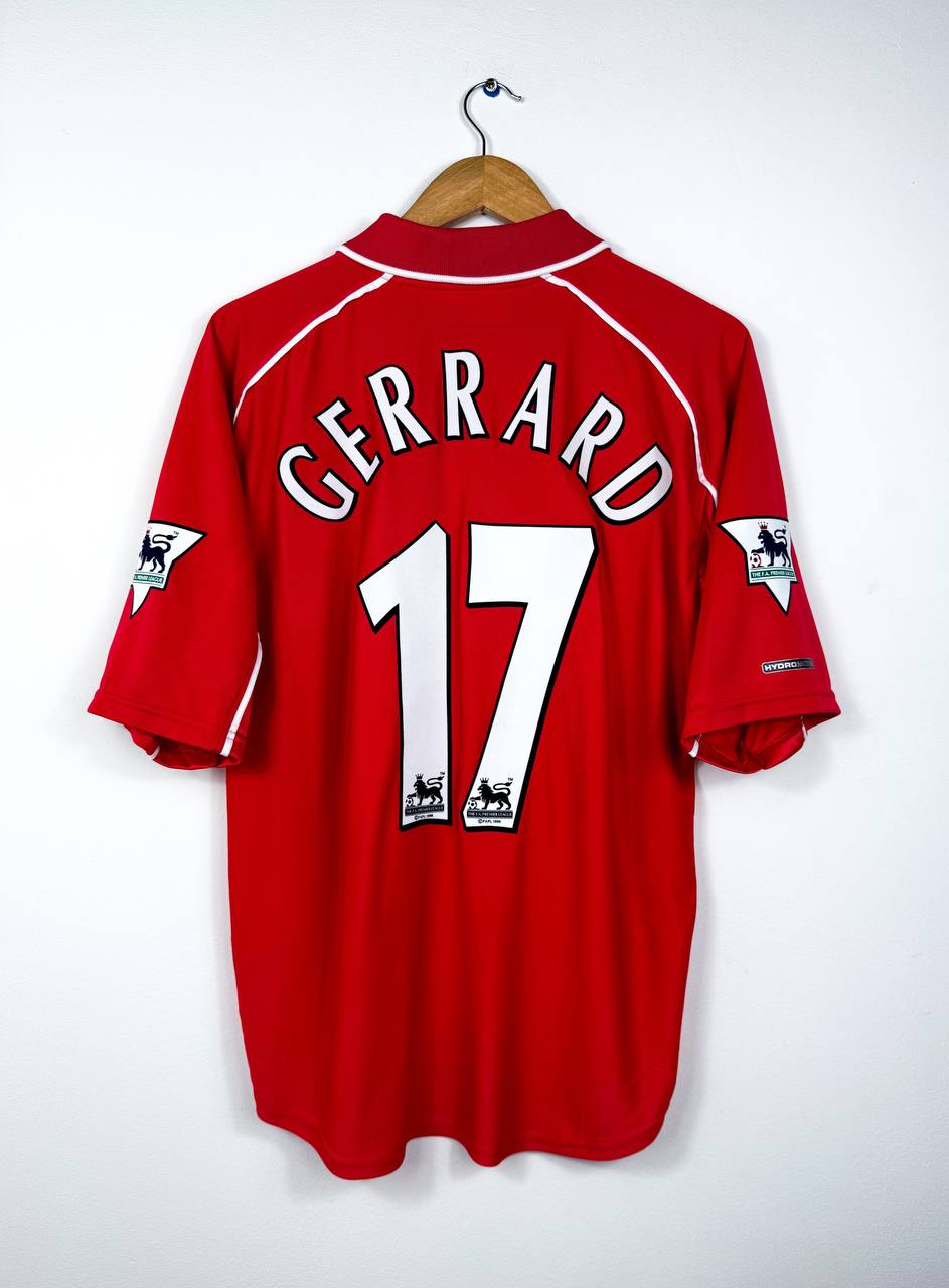 LIVERPOOL 2000/2002 HOME SHIRT #17 GERRARD