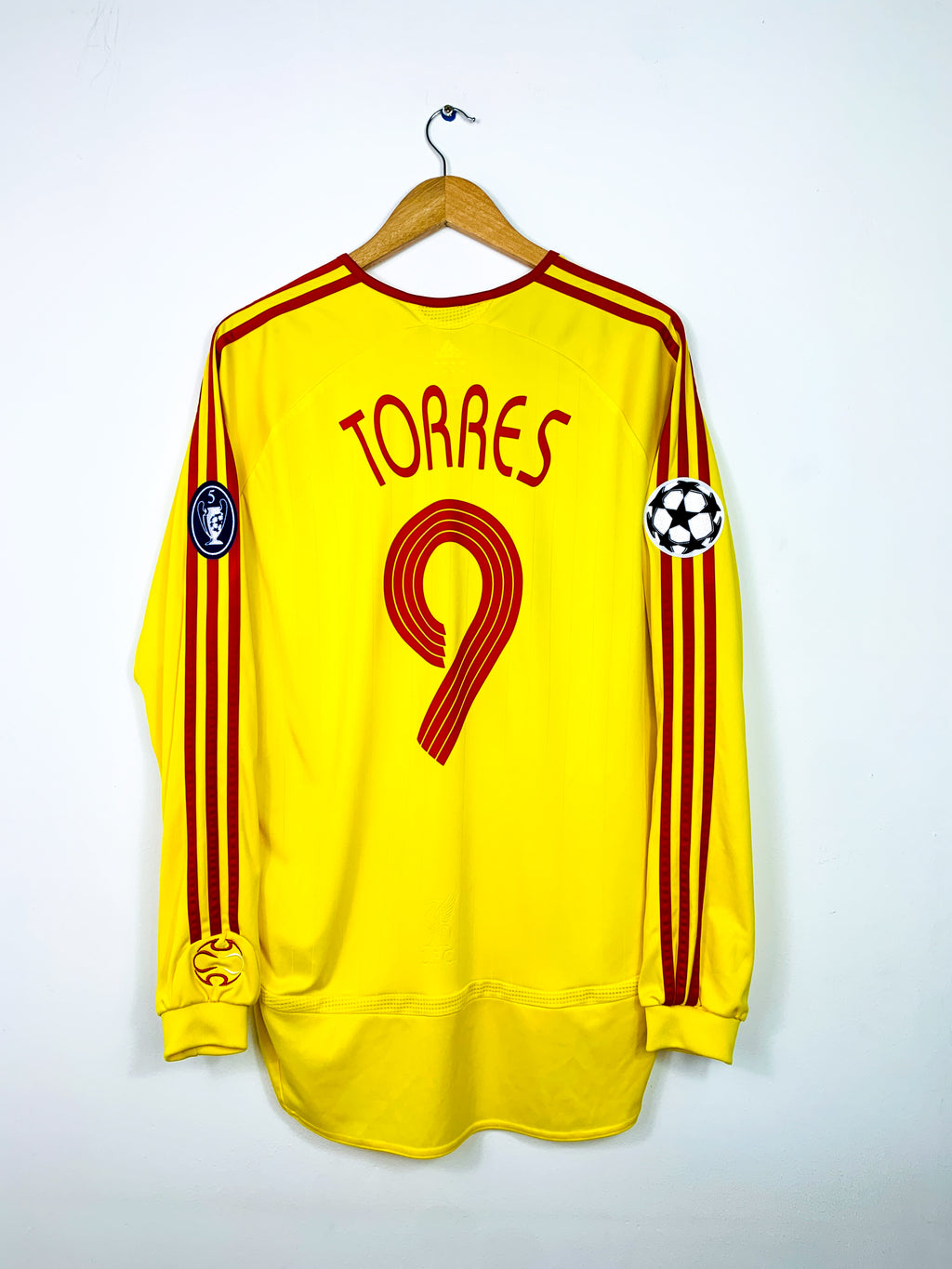 LIVERPOOL 2006/2008 *PLAYER ISSUE* AWAY SHIRT #9 TORRES [L/S]