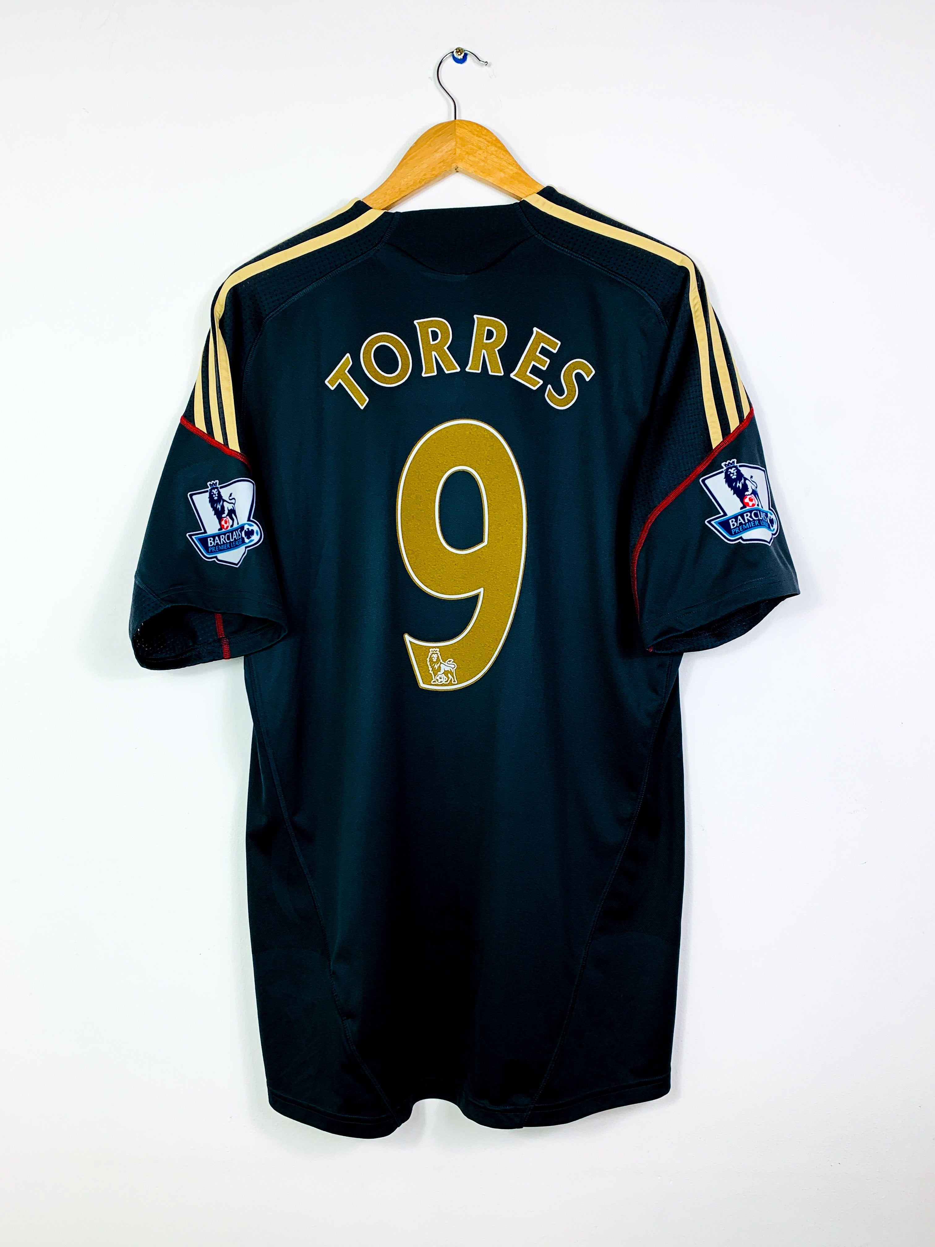 LIVERPOOL 2009/2010 AWAY SHIRT #9 TORRES [L]