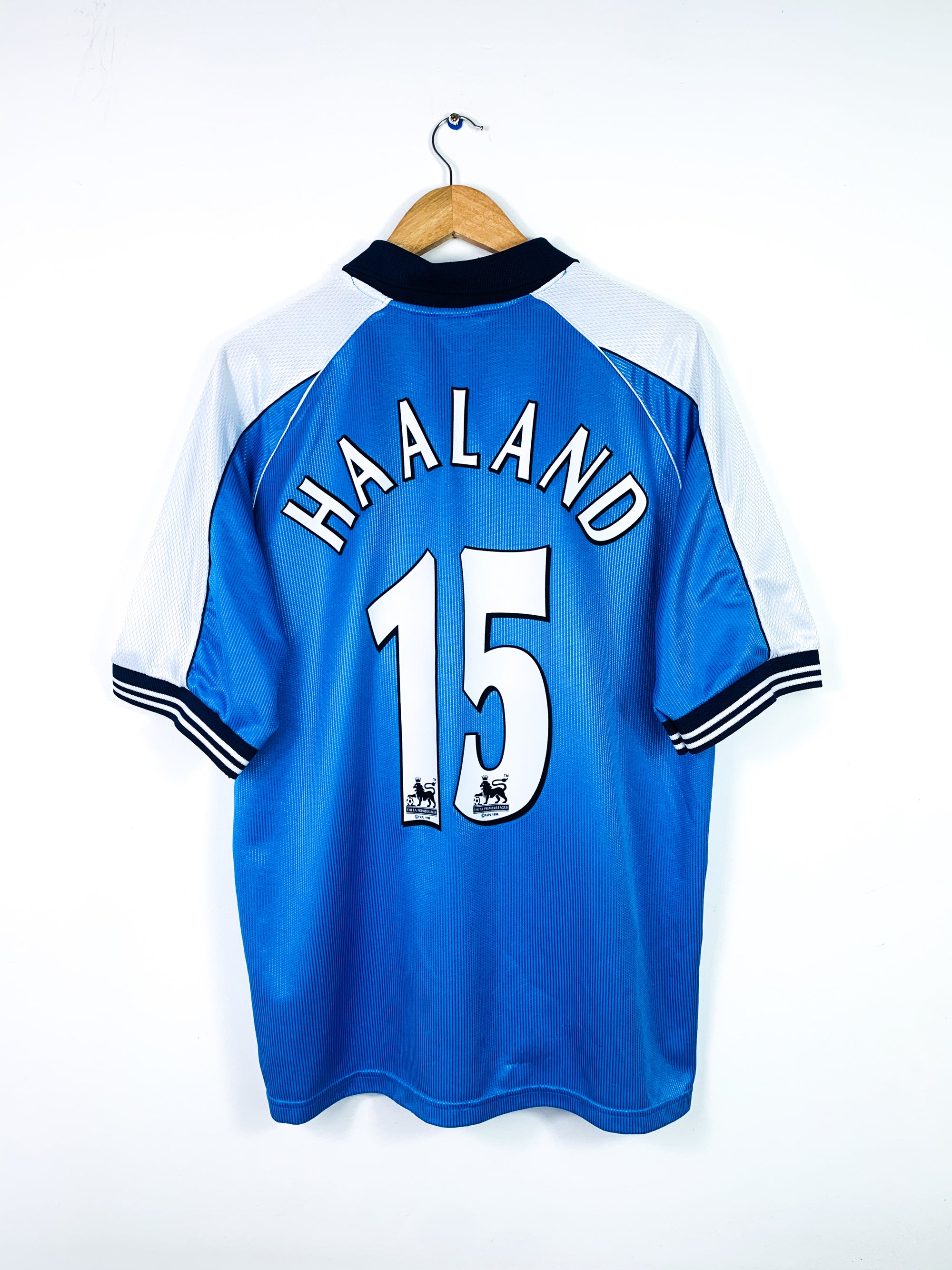 MANCHESTER CITY 1999/2001 HOME SHIRT #15 HAALAND