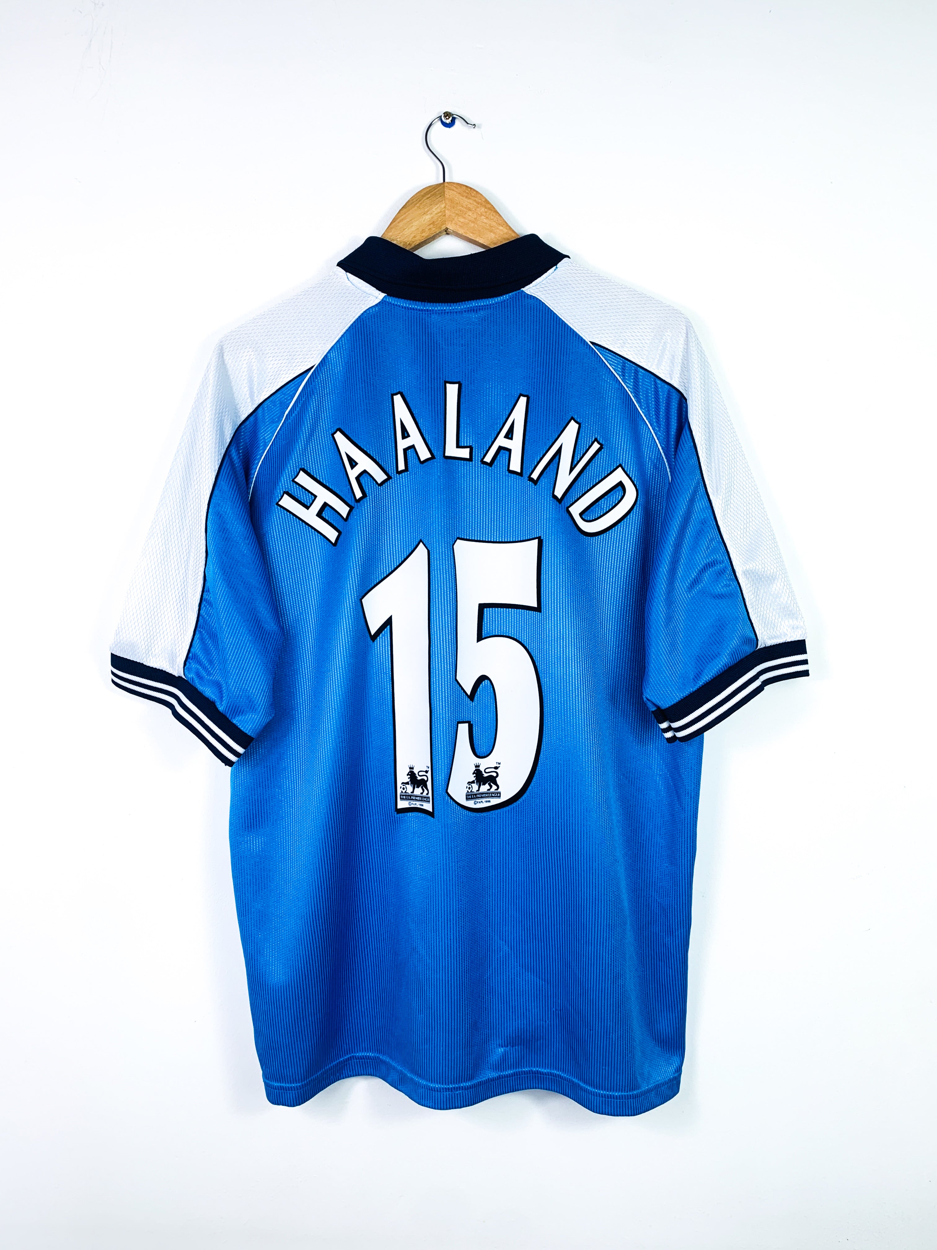 MANCHESTER CITY 1999/2001 HOME SHIRT #15 HAALAND