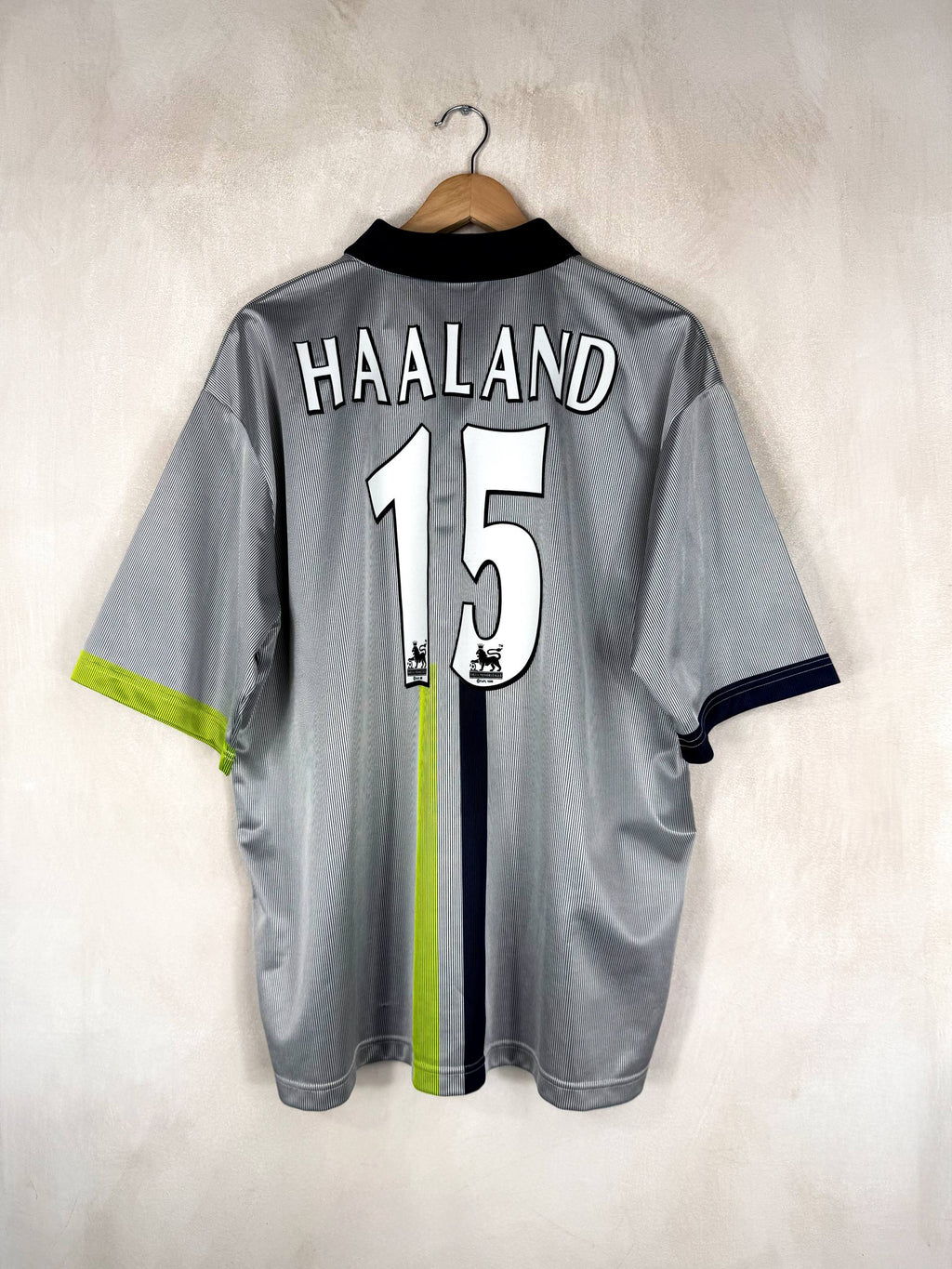 MANCHESTER CITY 2000/2002 AWAY SHIRT #15 HAALAND [XL]