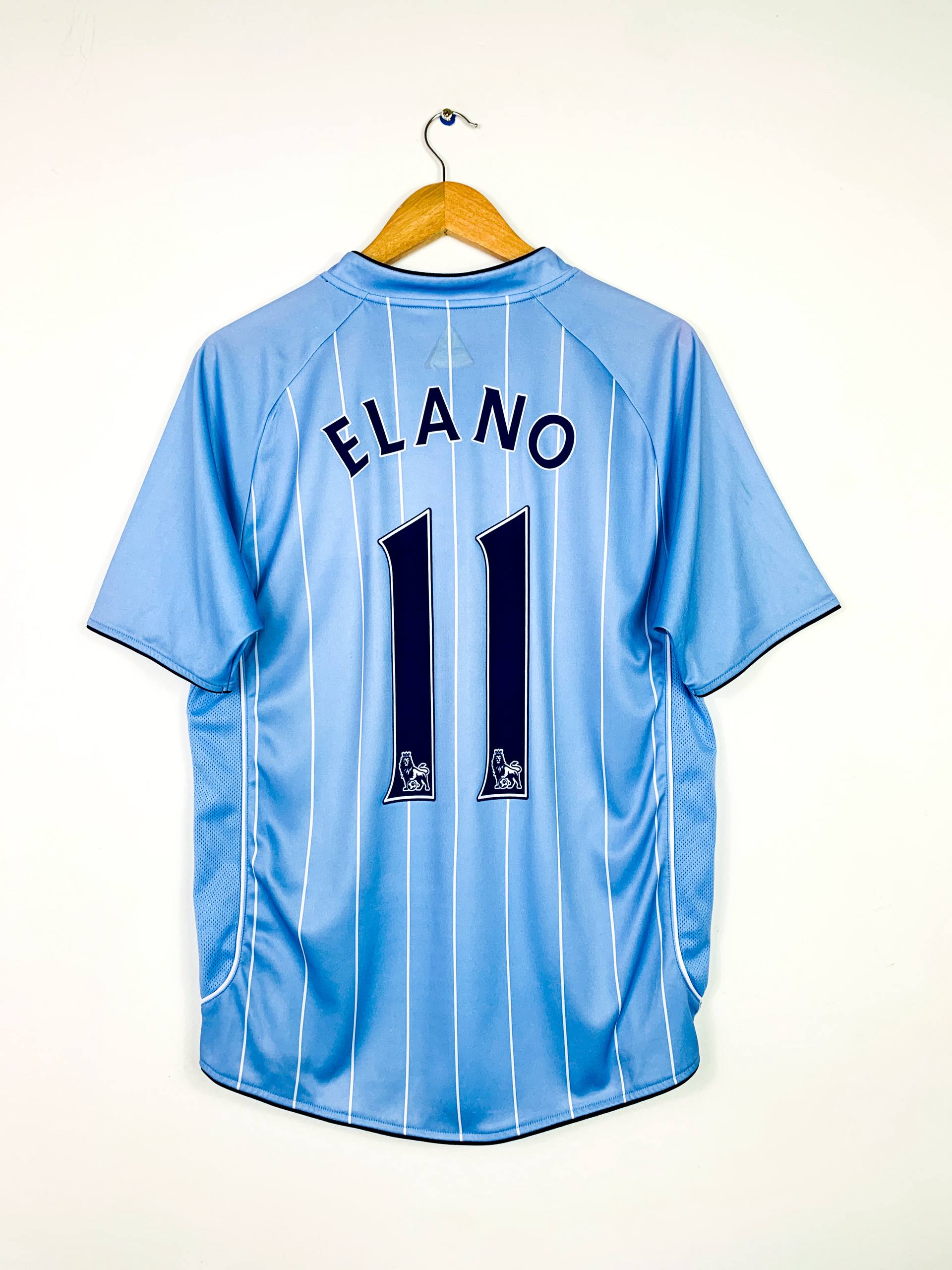 MANCHESTER CITY 2007/2008 HOME SHIRT #11 ELANO [L]