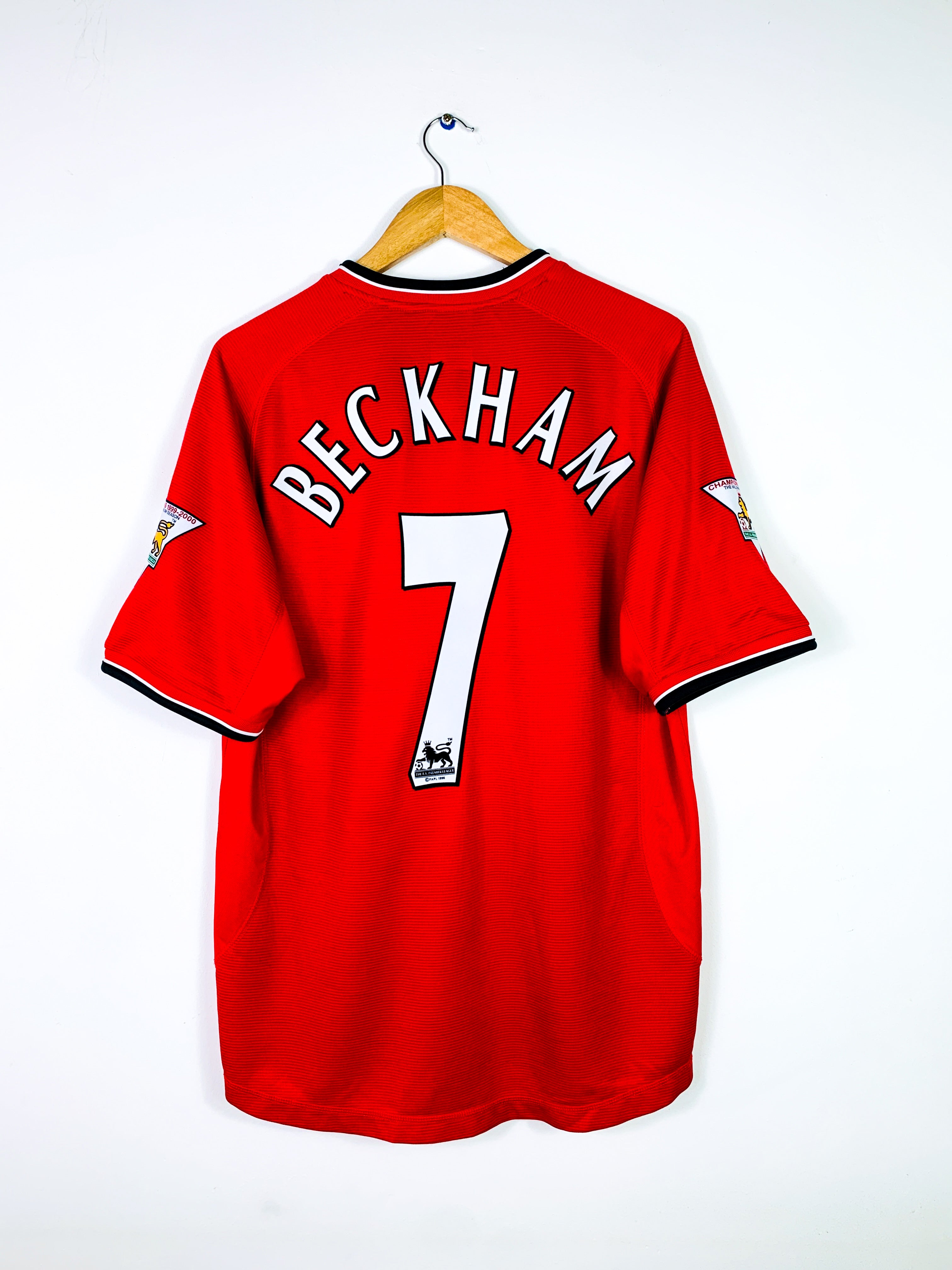 MANCHESTER UNITED 2000/2002 HOME SHIRT #7 BECKHAM [L]