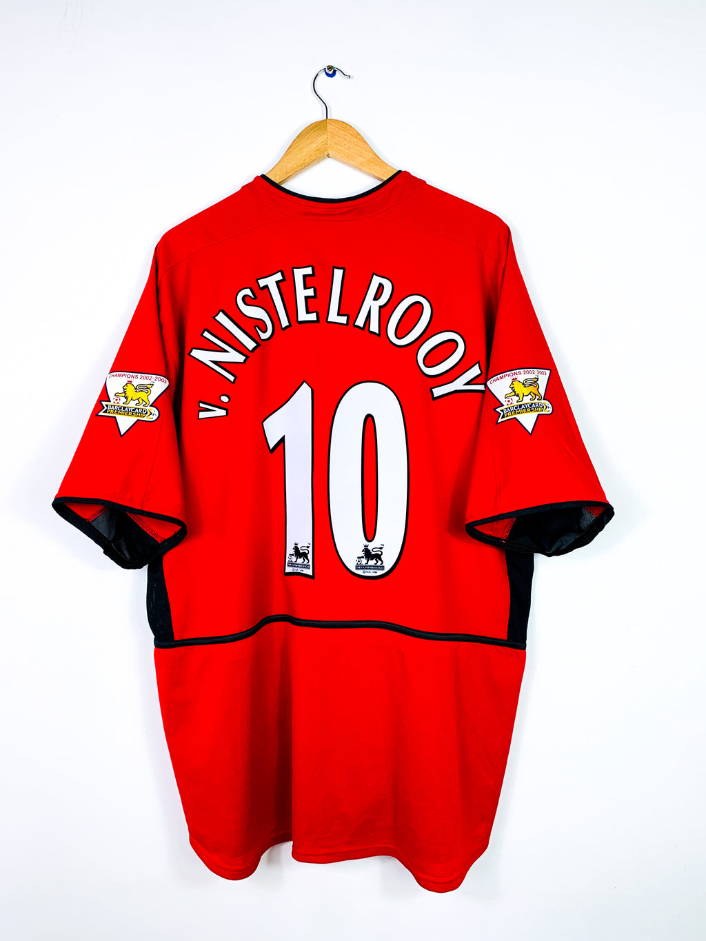 MANCHESTER UNITED 2002/2004 HOME SHIRT #10 VAN NISTELROOY