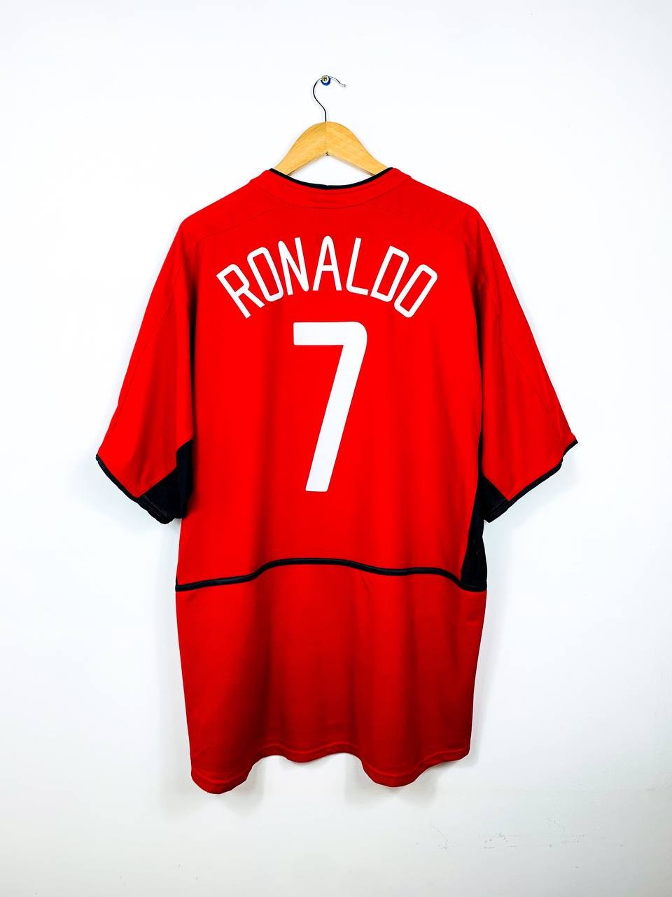 MANCHESTER UNITED 2002/2004 HOME SHIRT #7 RONALDO [XXL]