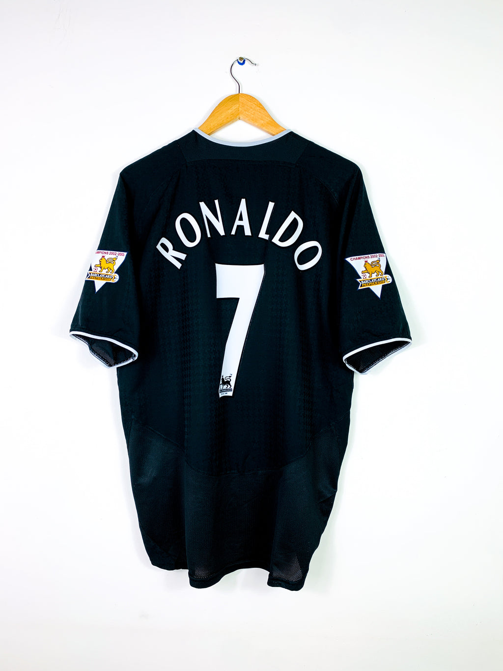 MANCHESTER UNITED 2003/2005 AWAY SHIRT #7 RONALDO [L]