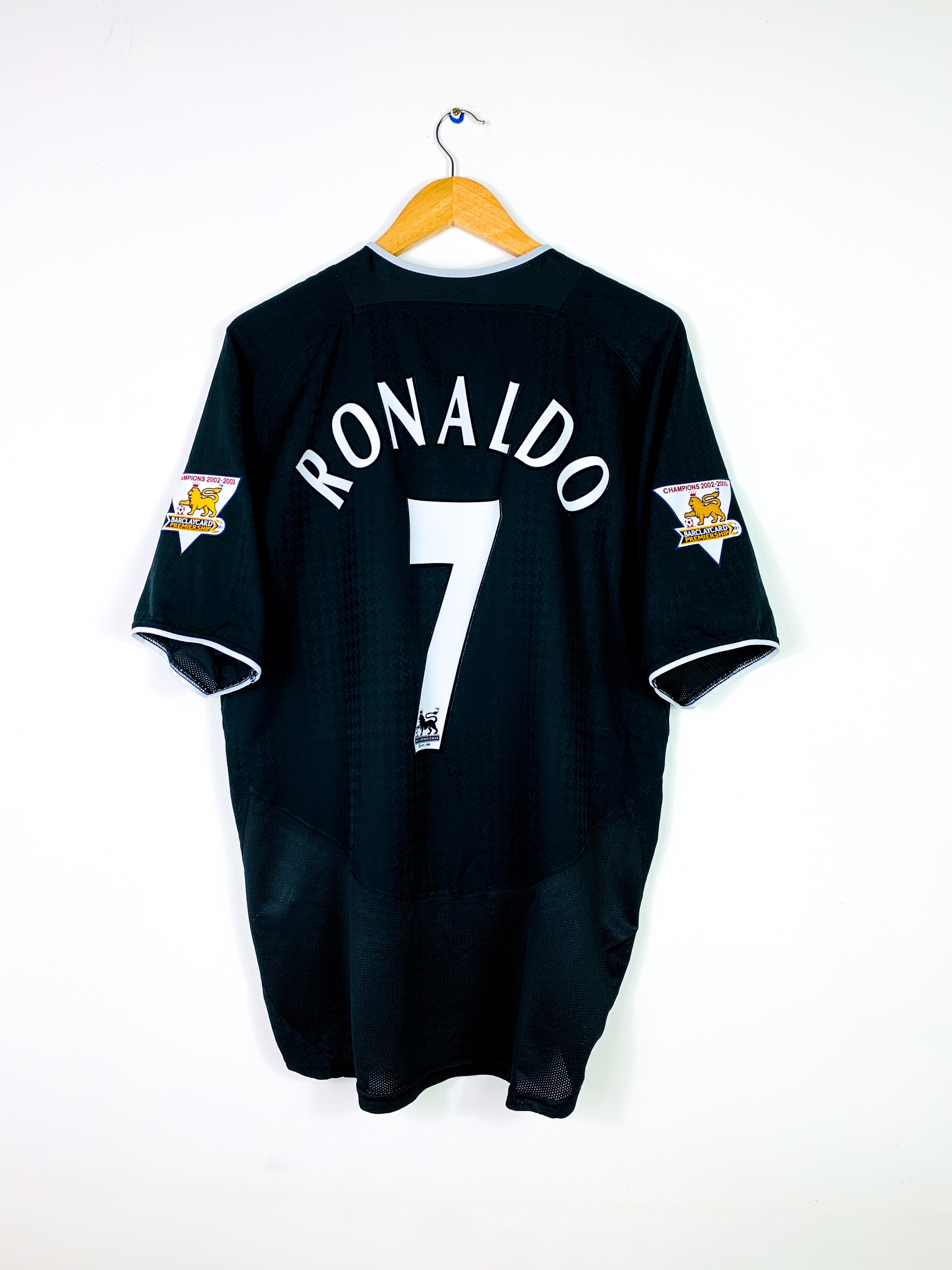 MANCHESTER UNITED 2003/2005 AWAY SHIRT #7 RONALDO [L]