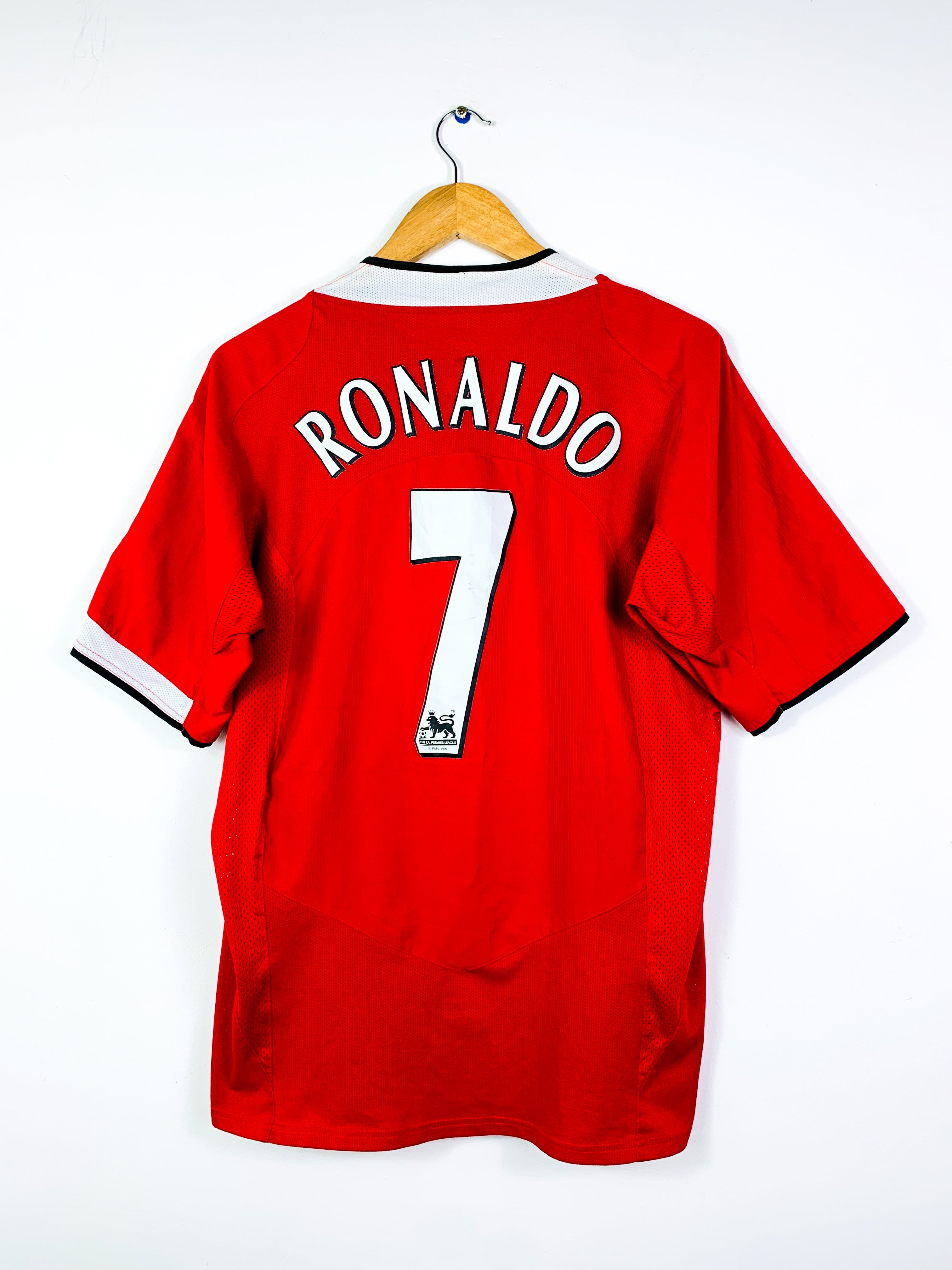 MANCHESTER UNITED 2004/2006 HOME SHIRT #7 RONALDO [L]