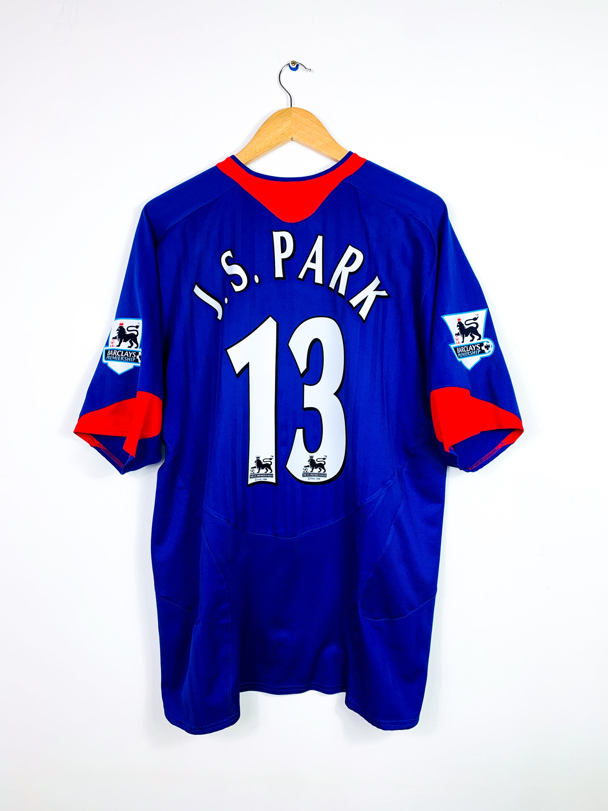MANCHESTER UNITED 2005/2006 AWAY SHIRT #13 J.S. PARK