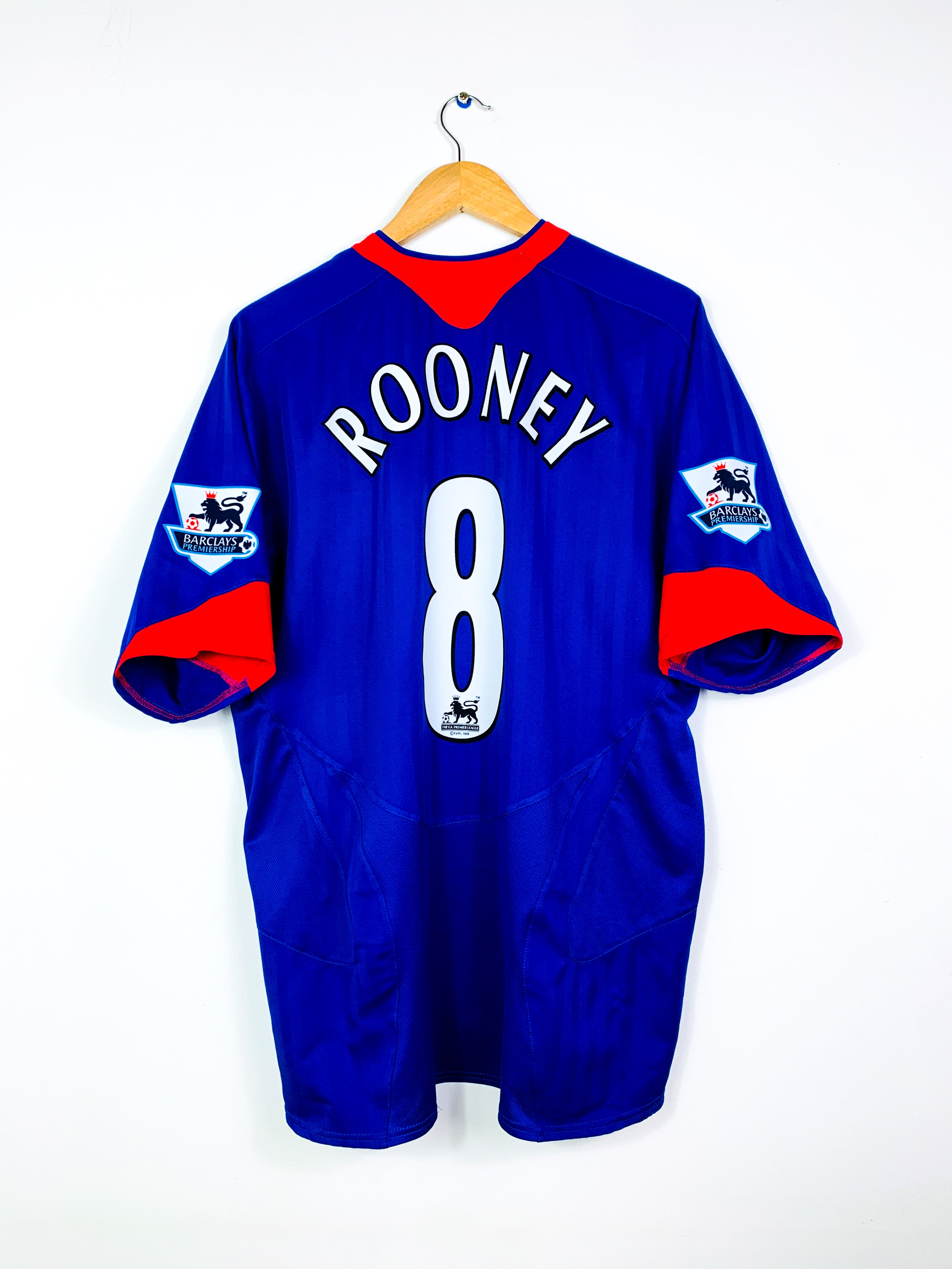 MANCHESTER UNITED 2005/2006 AWAY SHIRT #8 ROONEY [XL]