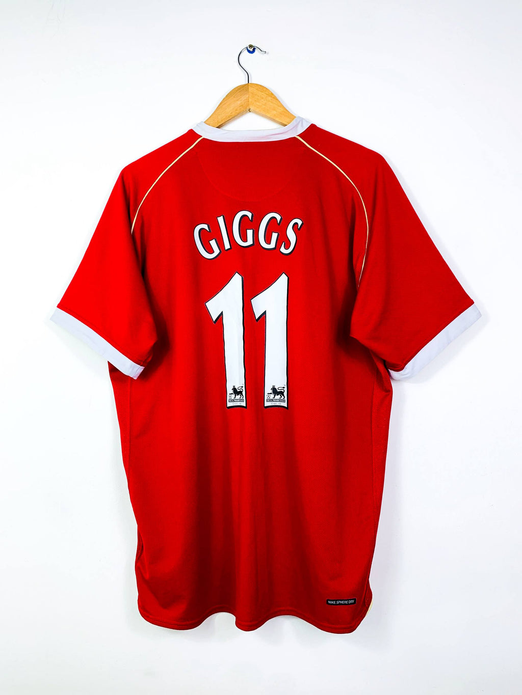 MANCHESTER UNITED 2006/2007 HOME SHIRT #11 GIGGS [XL]