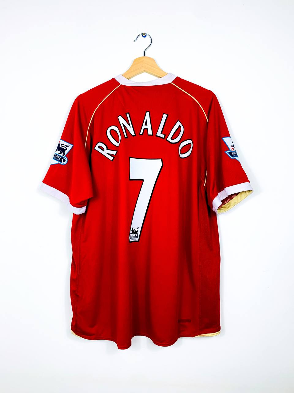 MANCHESTER UNITED 2006/2007 HOME SHIRT #7 RONALDO [XL]