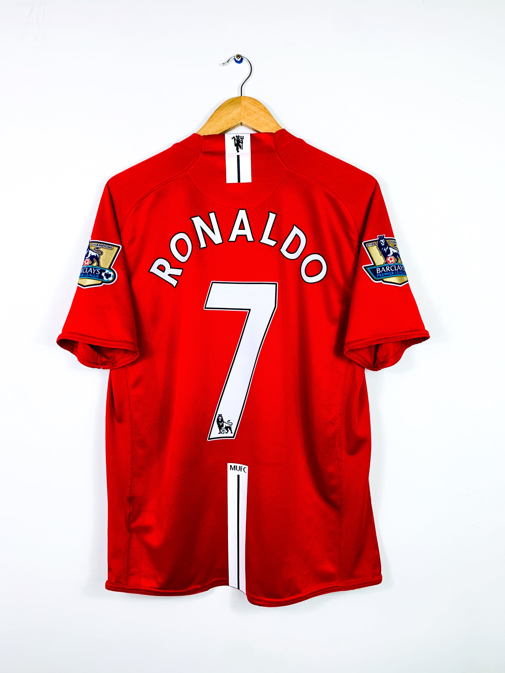 MANCHESTER UNITED 2007/2009 HOME SHIRT #7 RONALDO
