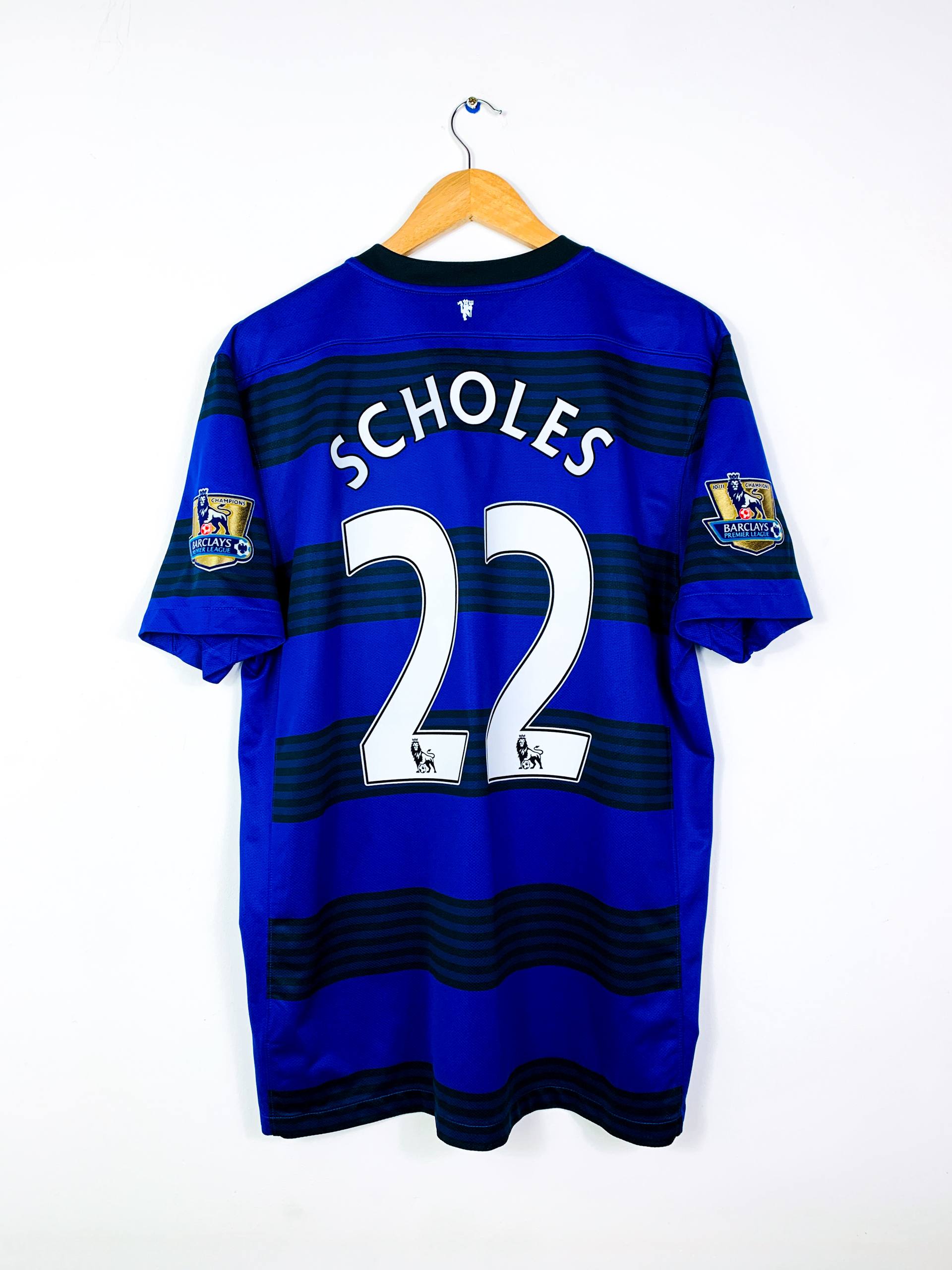 MANCHESTER UNITED 2011/2012 AWAY SHIRT #22 SCHOLES [XL]