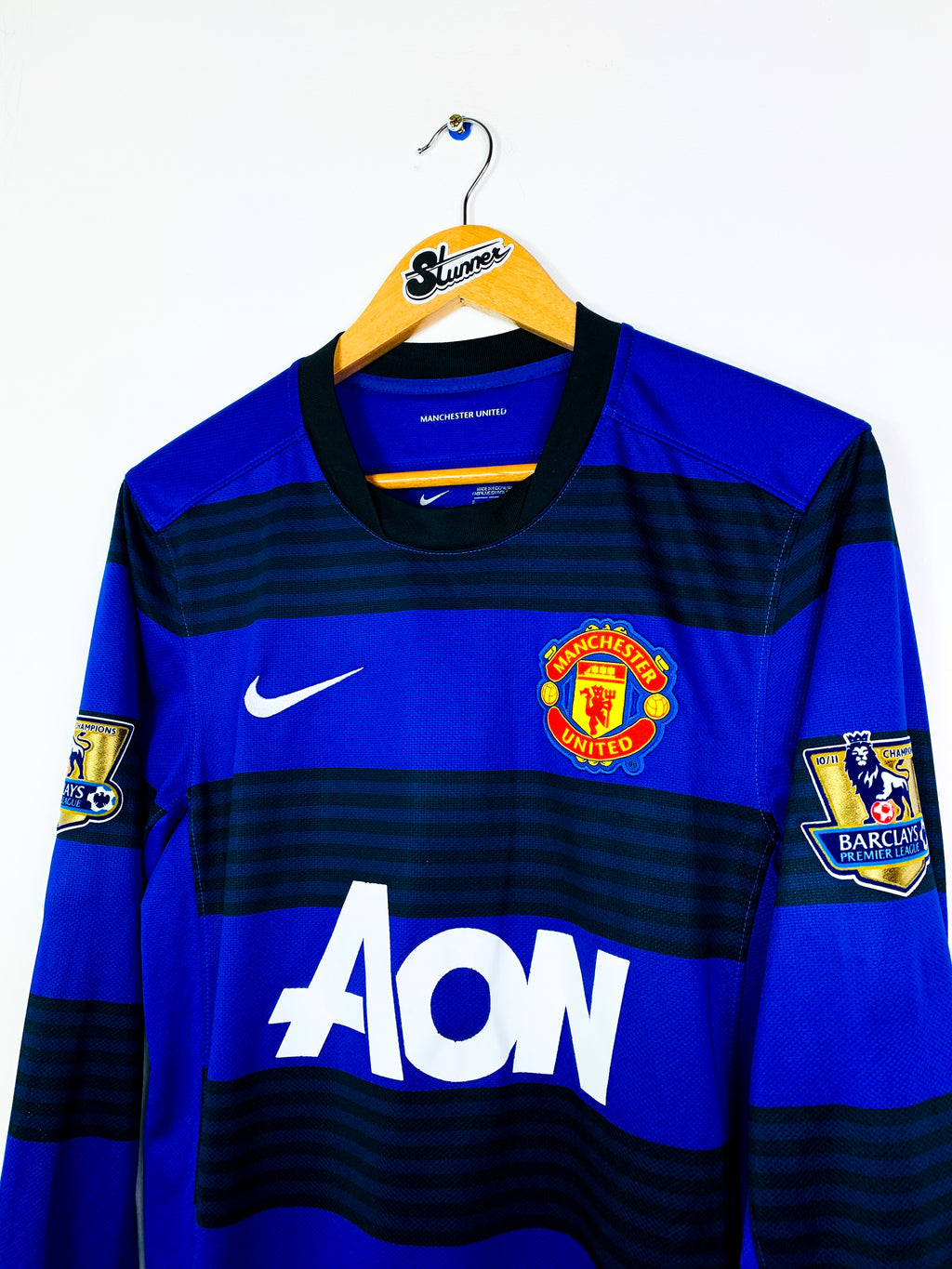 MANCHESTER UNITED 2011/2012 AWAY SHIRT #9 BERBATOV L/S [S/M]
