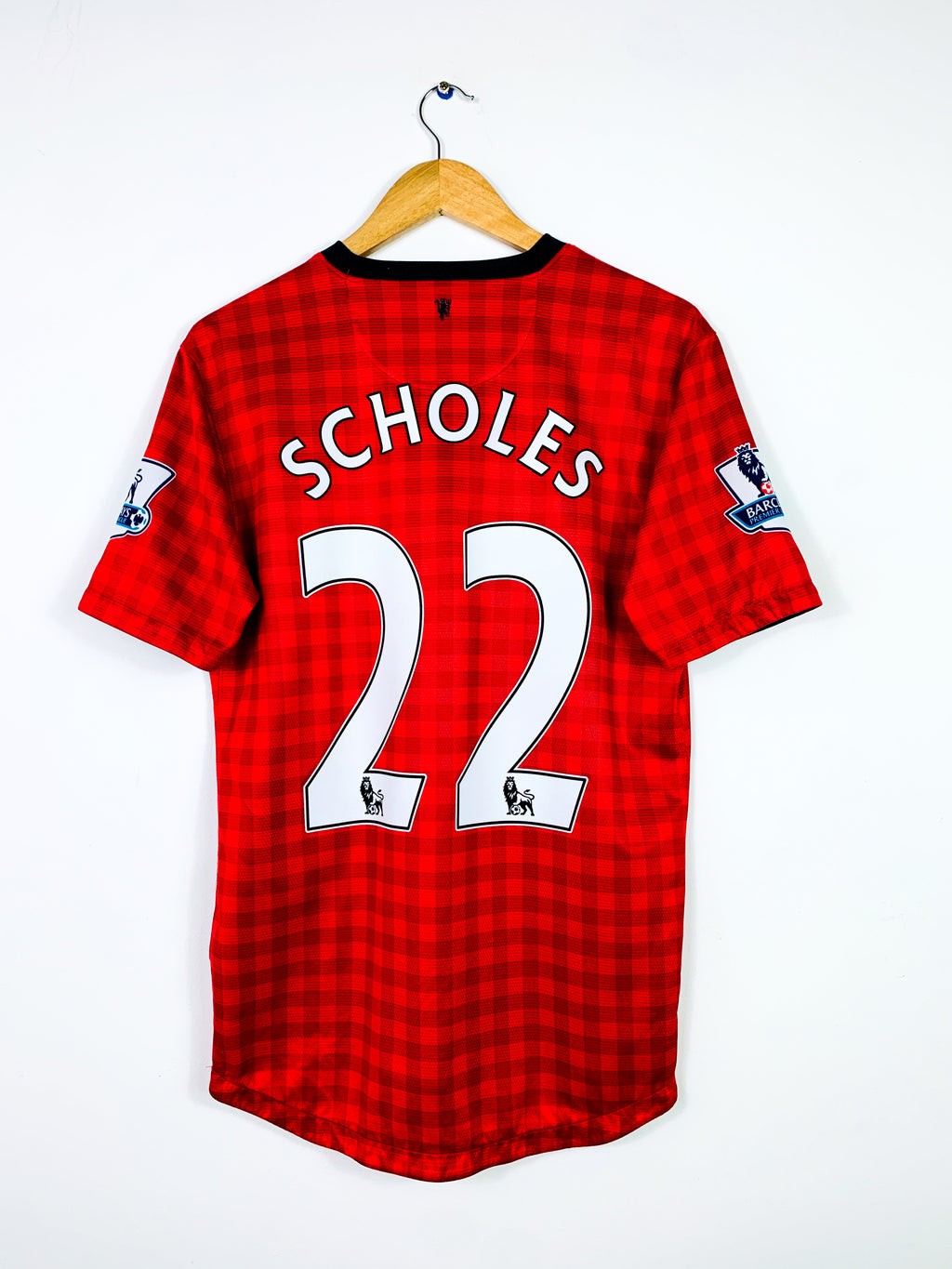 MANCHESTER UNITED 2012/2013 HOME SHIRT #22 SCHOLES [M]