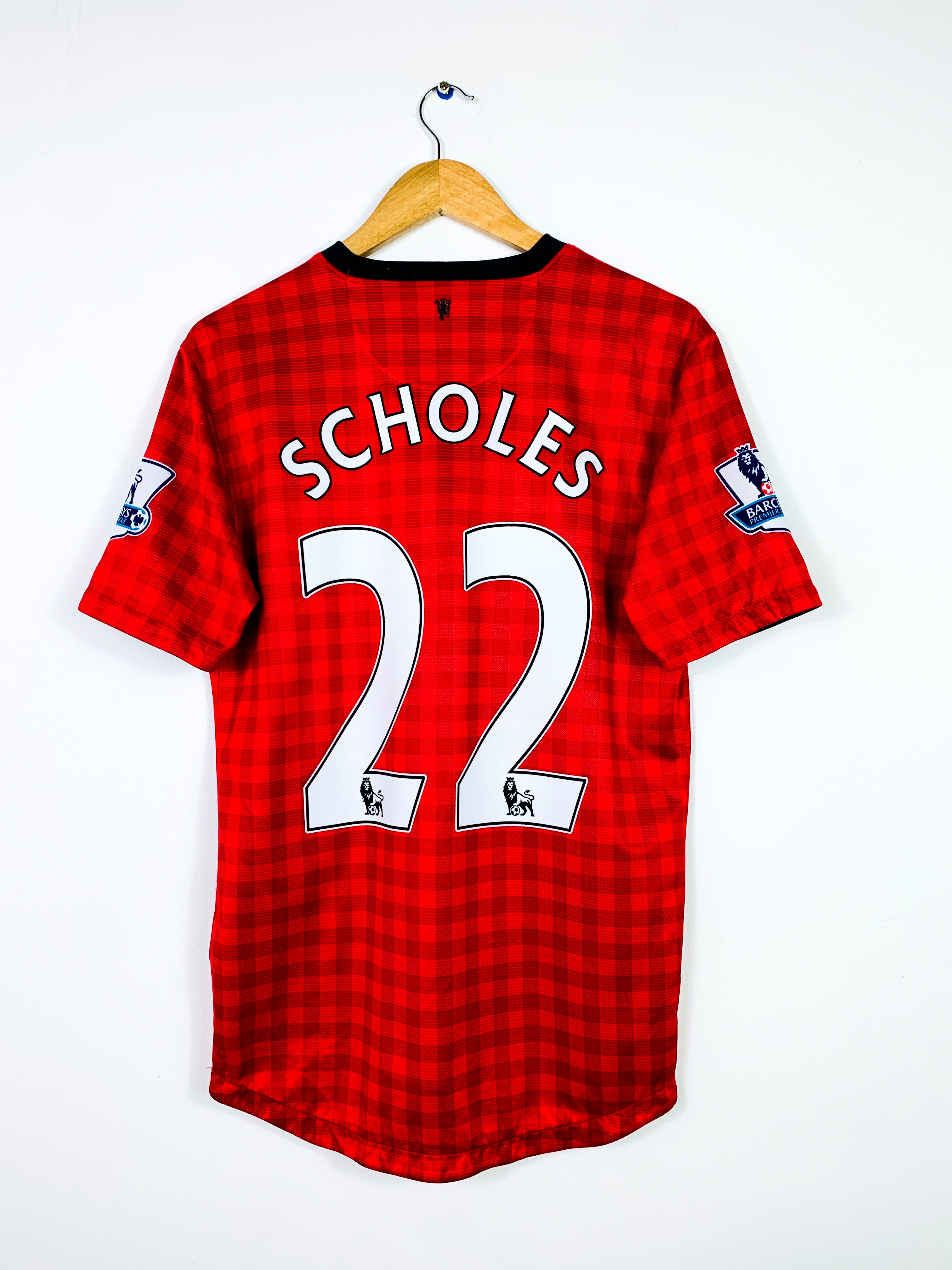MANCHESTER UNITED 2012/2013 HOME SHIRT #22 SCHOLES [M]