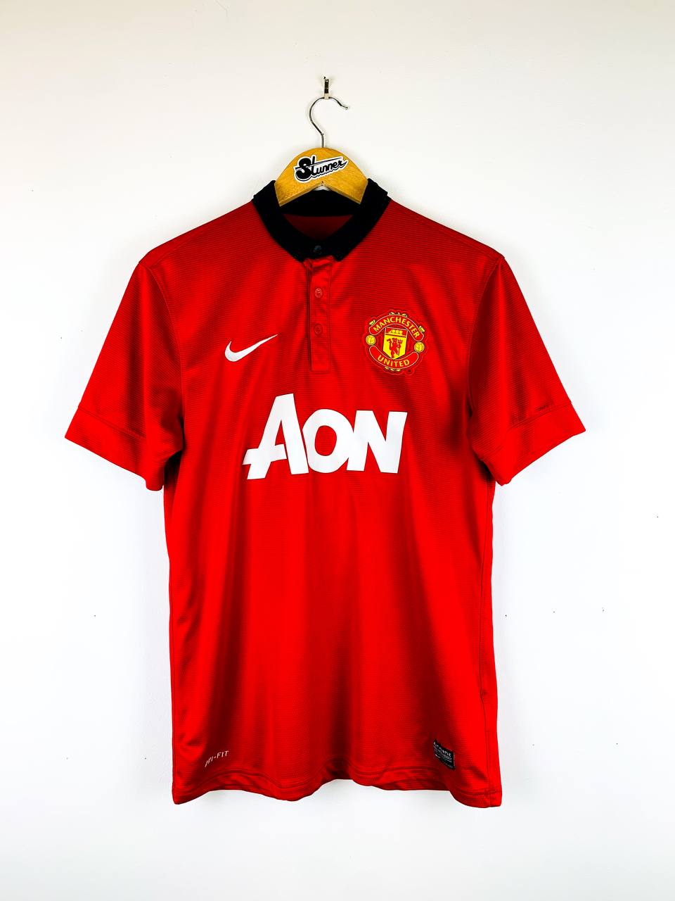 MANCHESTER UNITED 2013/2014 HOME SHIRT #15 VIDIC [M]