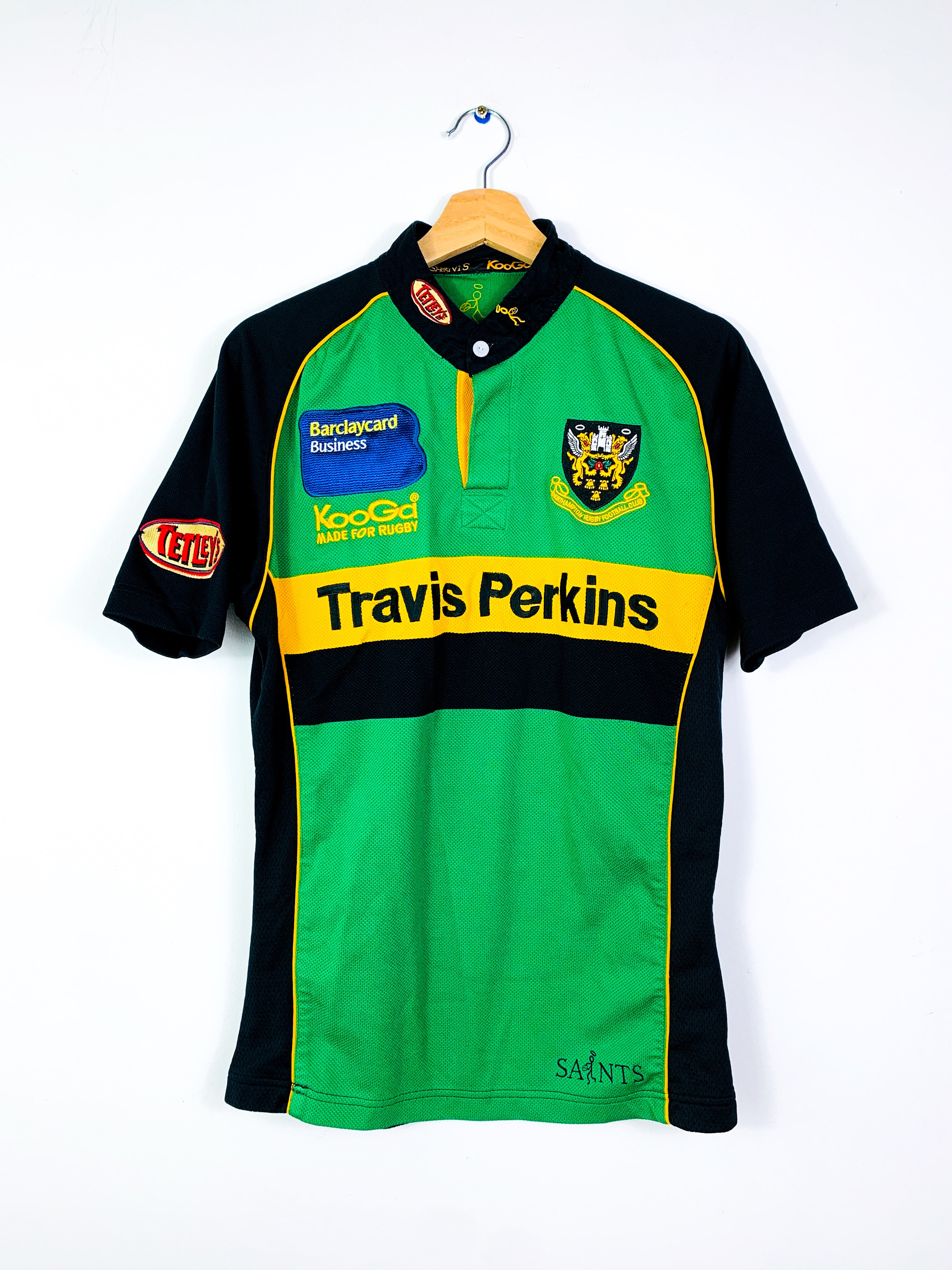 NORTHAMPTON SAINTS 2004/2005 HOME RUGBY SHIRT [S]