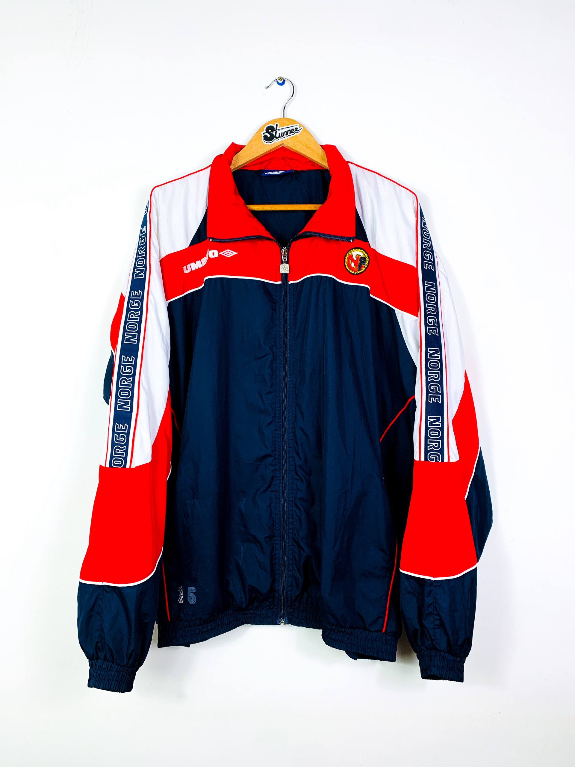 NORWAY 1997/1998 TRAINING ZIP WINDBREAKER [PLAYER ISSUE]