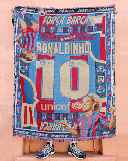 Woven Ronaldinho Barca Icon Rug