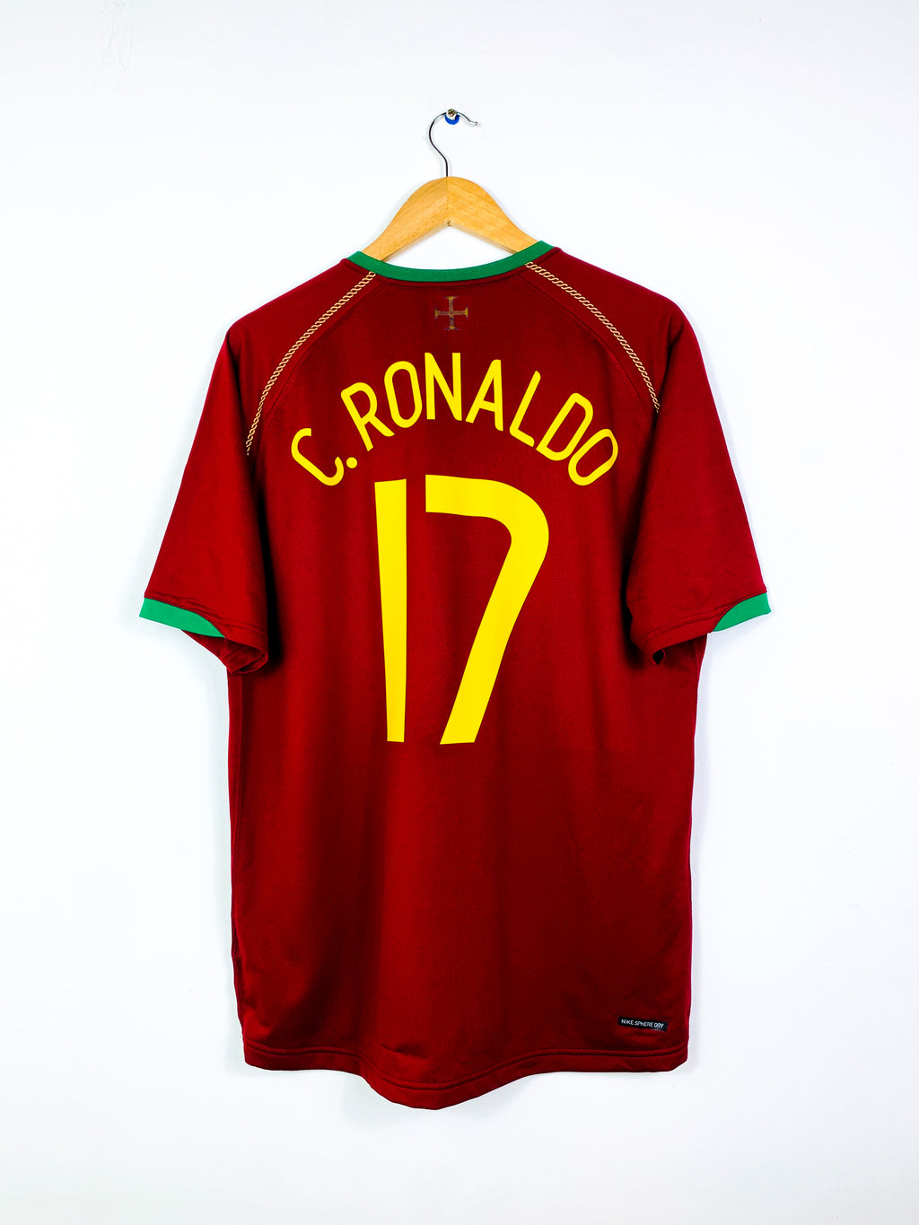 PORTUGAL 2006/2008 HOME SHIRT #17 C.RONALDO [L]
