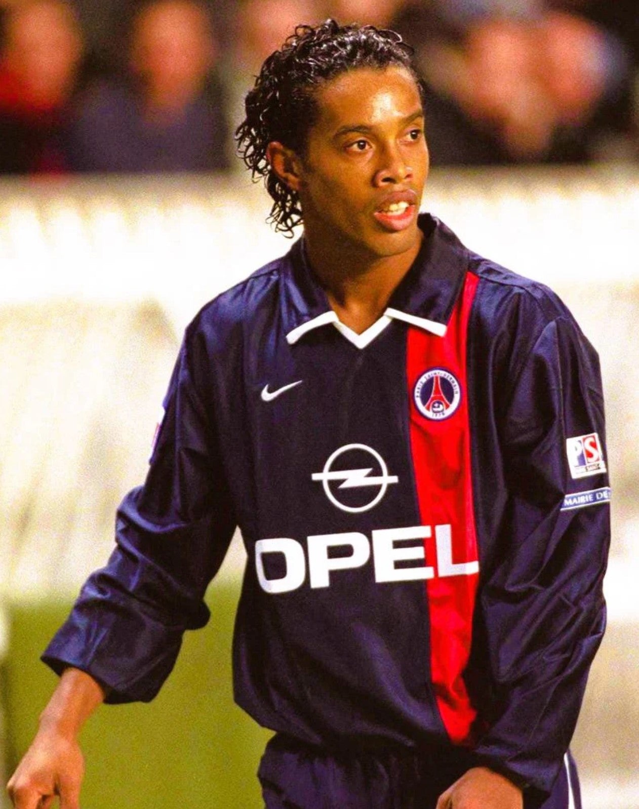 PSG 2001 2002 HOME SHIRT 21 RONALDINHO L S