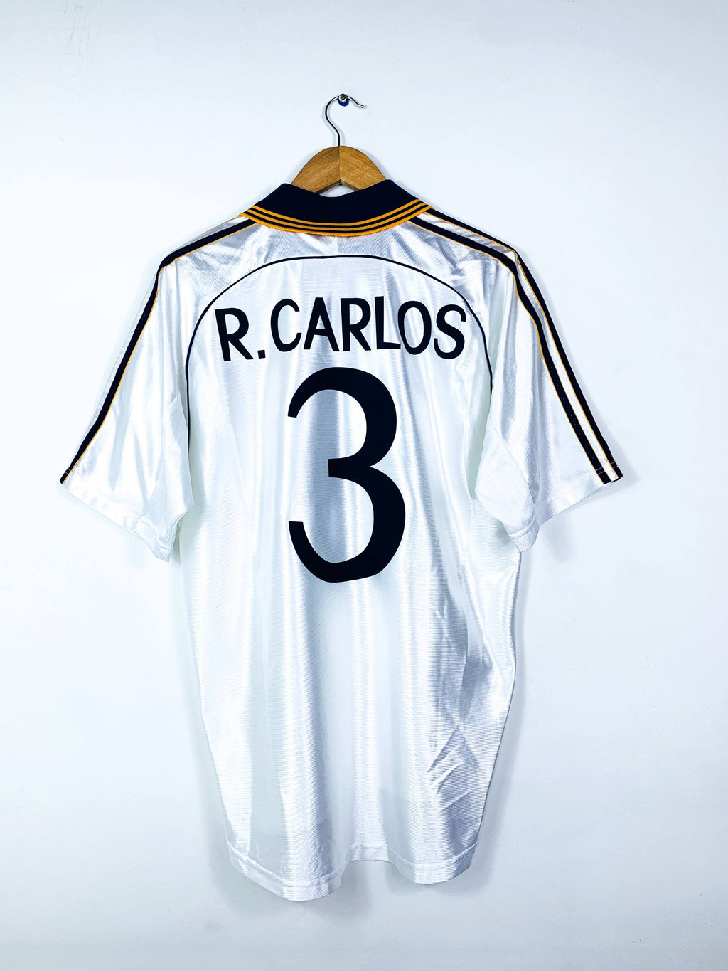 REAL MADRID 1998/2000 HOME SHIRT #3 R.CARLOS [M]
