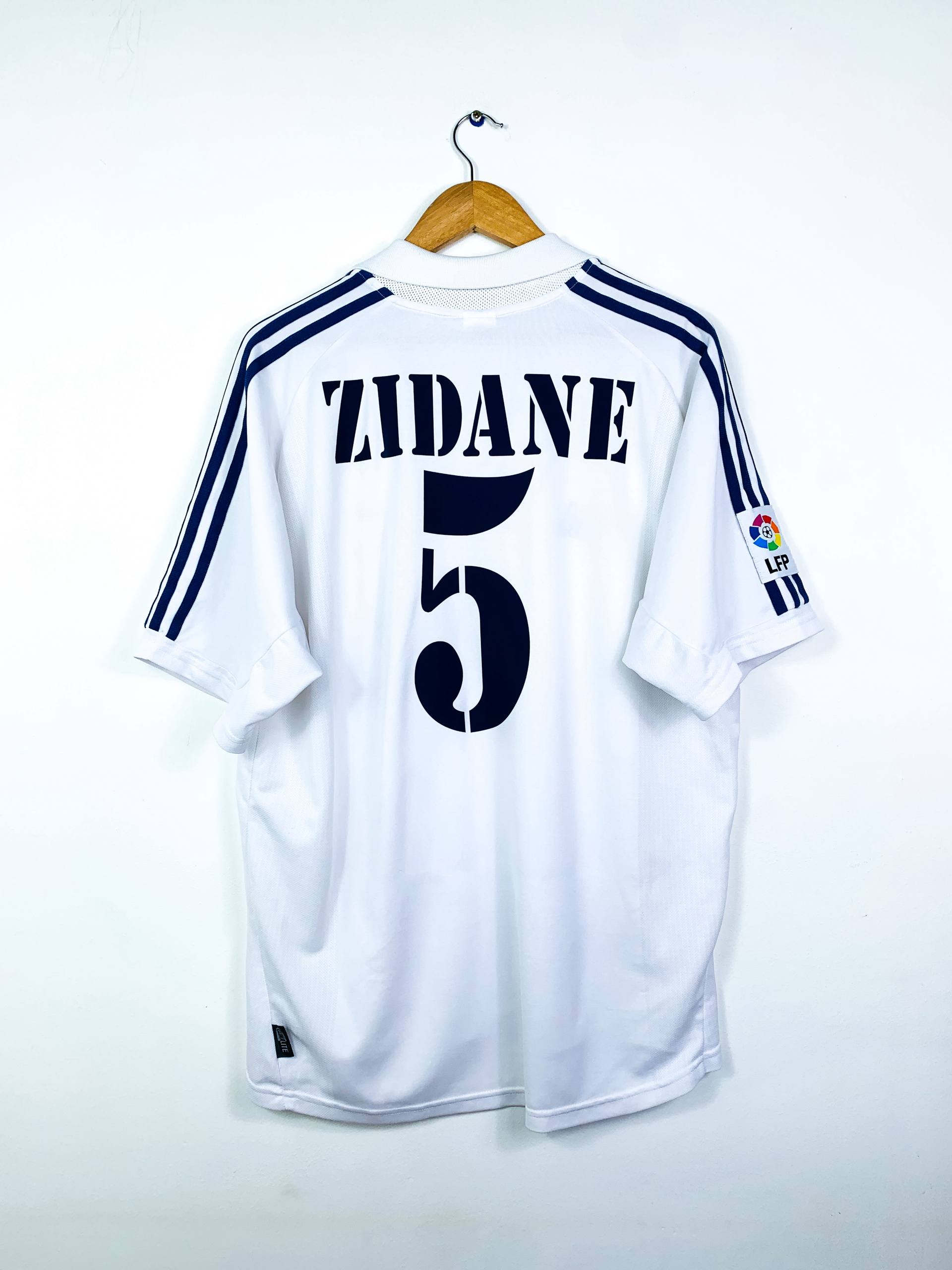 REAL MADRID 2001/2002 HOME SHIRT #5 ZIDANE [L]